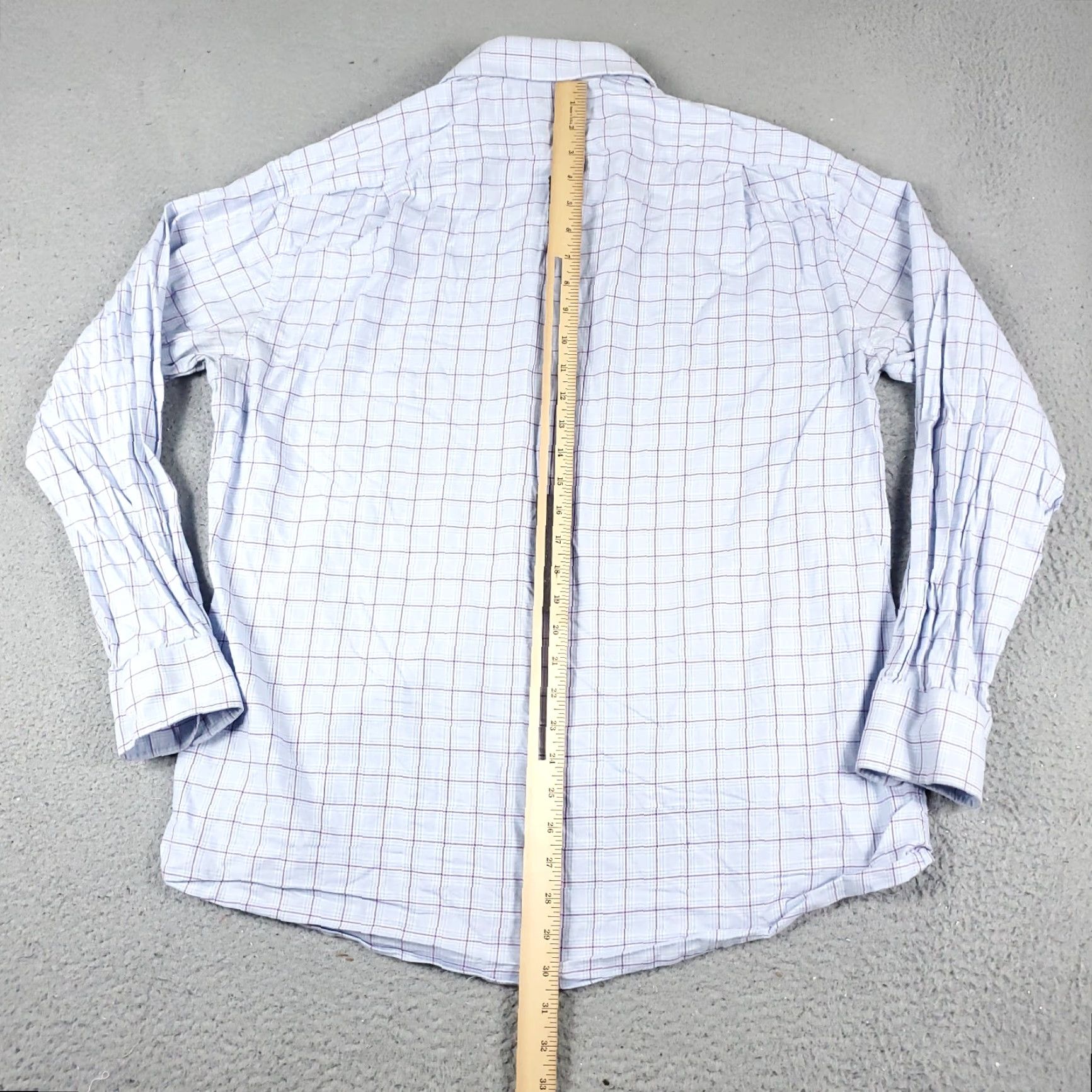 Tommy Hilfiger Tommy Hilfiger Blue Check Casual Button-Up Shirt Mens Large Long Sleeve Regular Fit Size US L / EU 52-54 / 3 - 5 Thumbnail