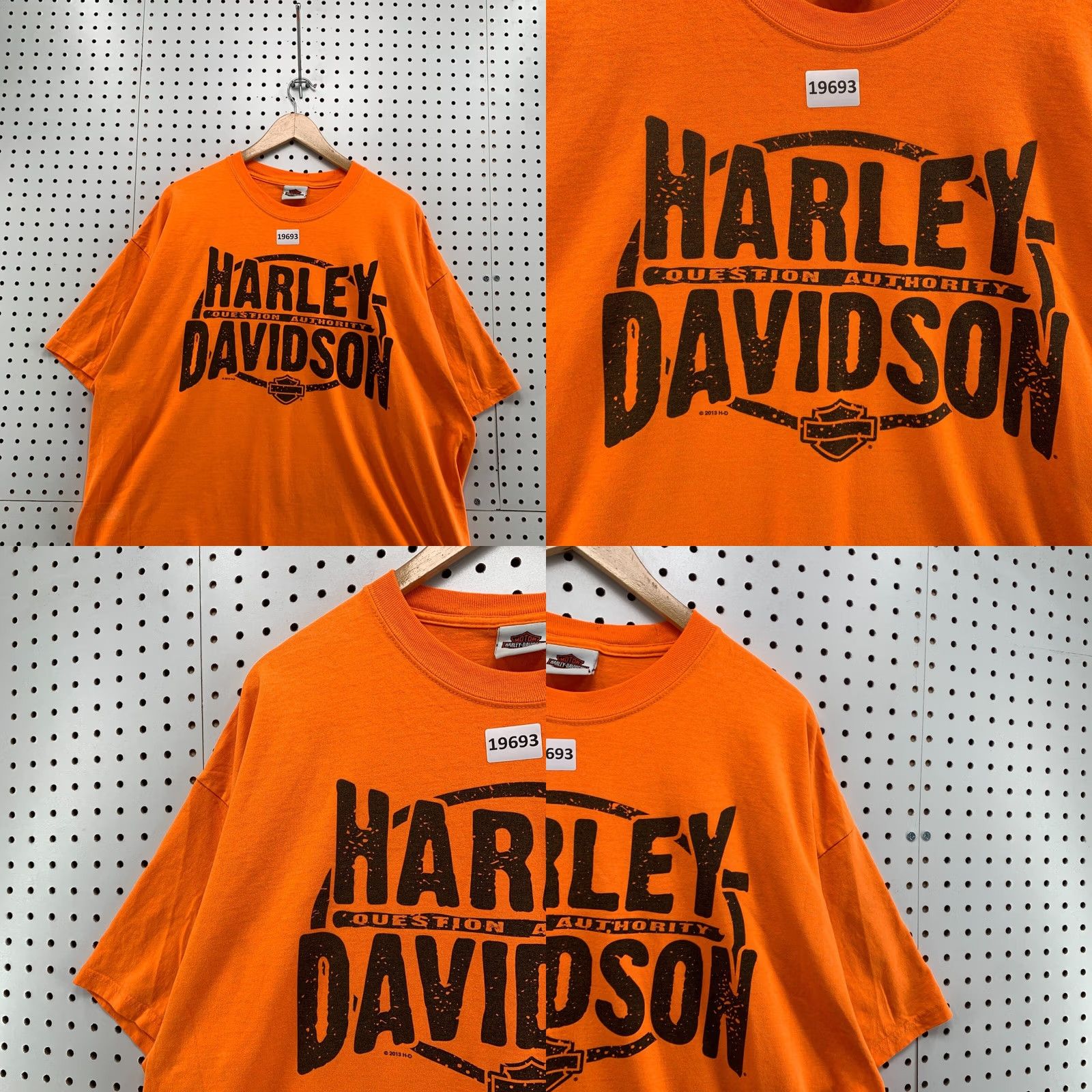 Harley Davidson Harley Davidson Motorcycle Shirt Orange Mens 2XL Kersting's Museum XXL Size US XXL / EU 58 / 5 - 8 Thumbnail