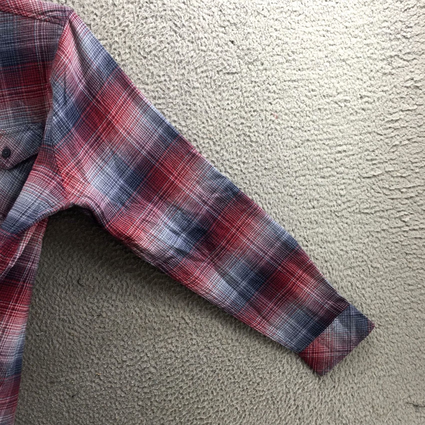 Hurley Hurley Button Up Casual Shirt Mens Large Red Plaid Cotton Long Sleeve Collared Size US L / EU 52-54 / 3 - 6 Thumbnail