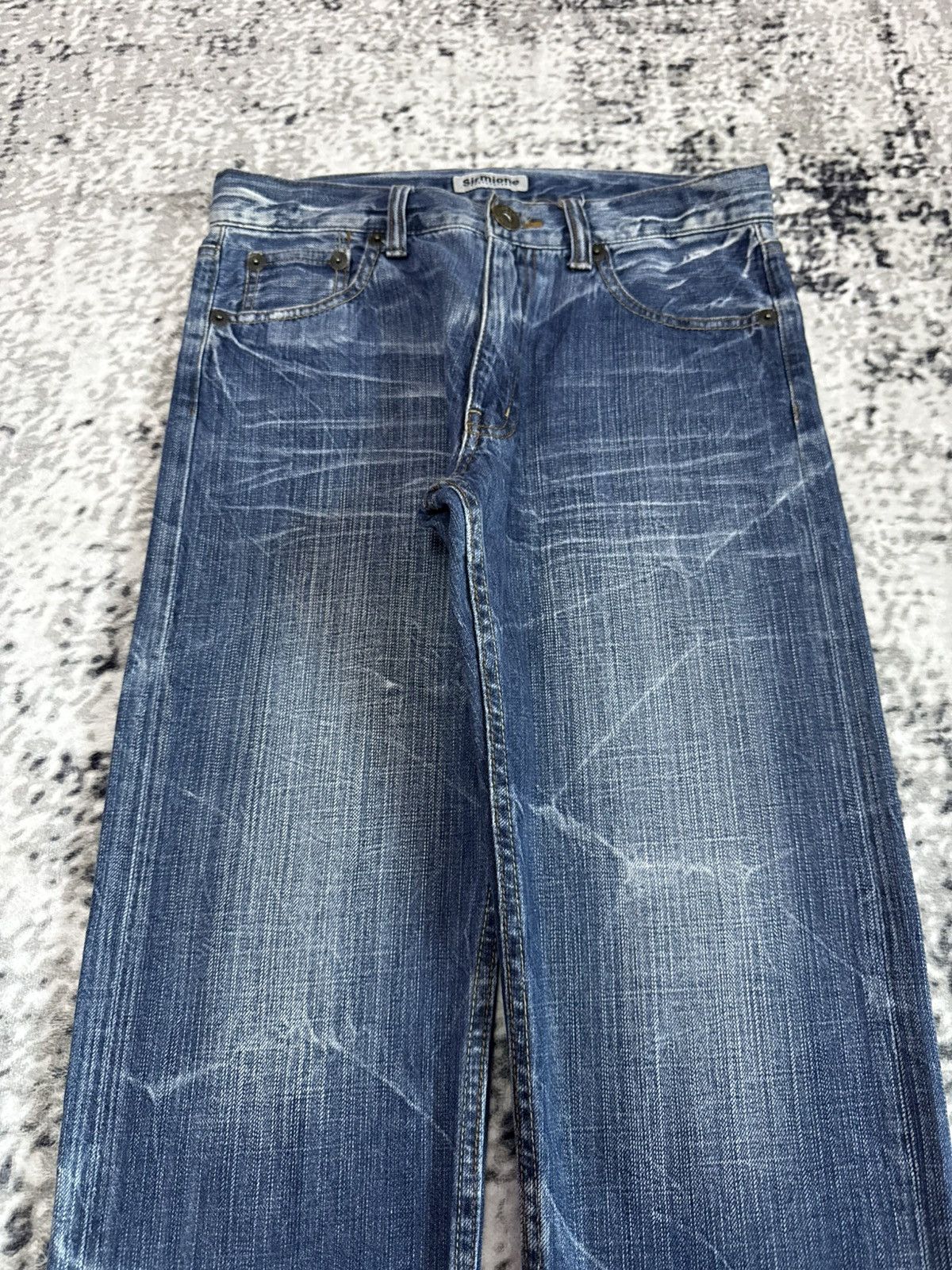 Japanese Brand Japanese Brand Sirmione Embroidery Goth Wings Y2K Jeans Size 29" - 8 Thumbnail