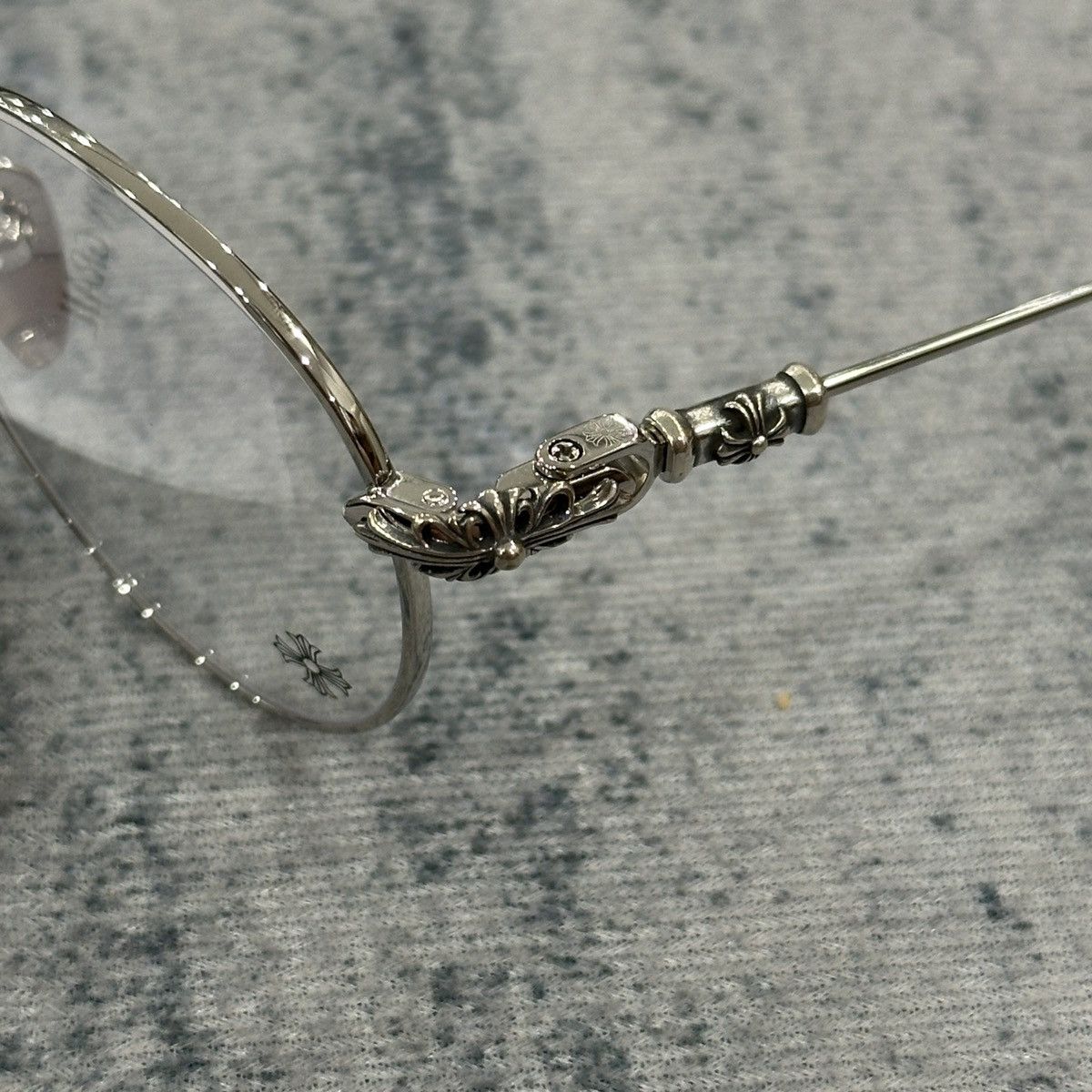 Chrome Hearts CHROME HEARTS BUBBA - A SS/PLASTIC EYEGLASSES Size ONE SIZE - 4 Thumbnail