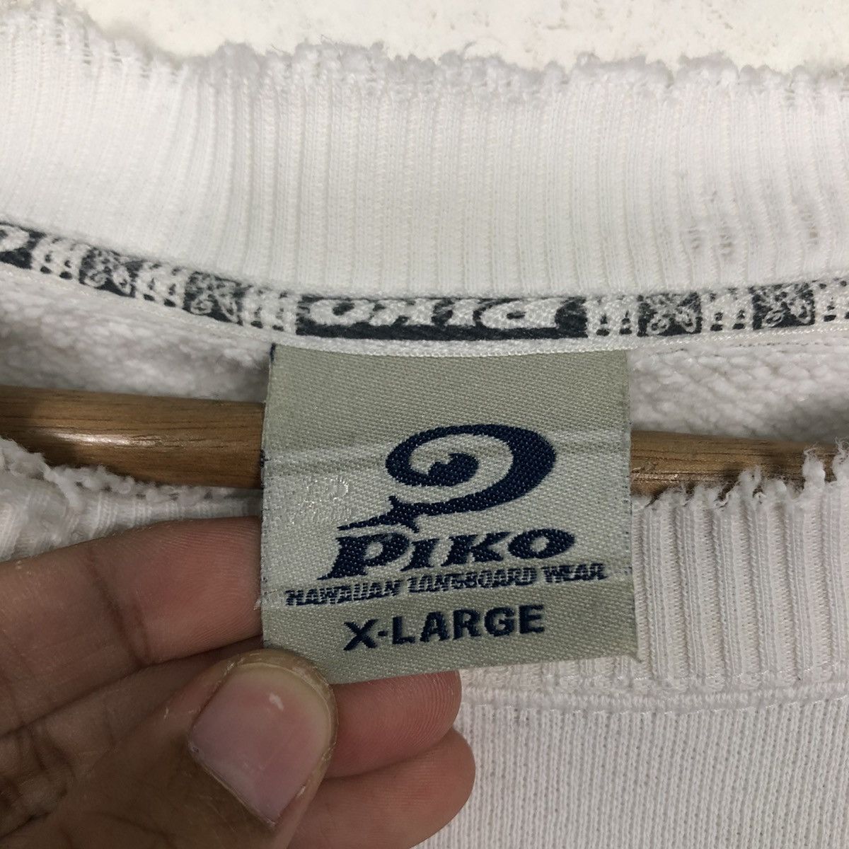 Japanese Brand × Vintage 📌Vintage Sweatshirt Crewneck Piko Hawaiian Longboard Wear Size US XL / EU 56 / 4 - 14 Thumbnail
