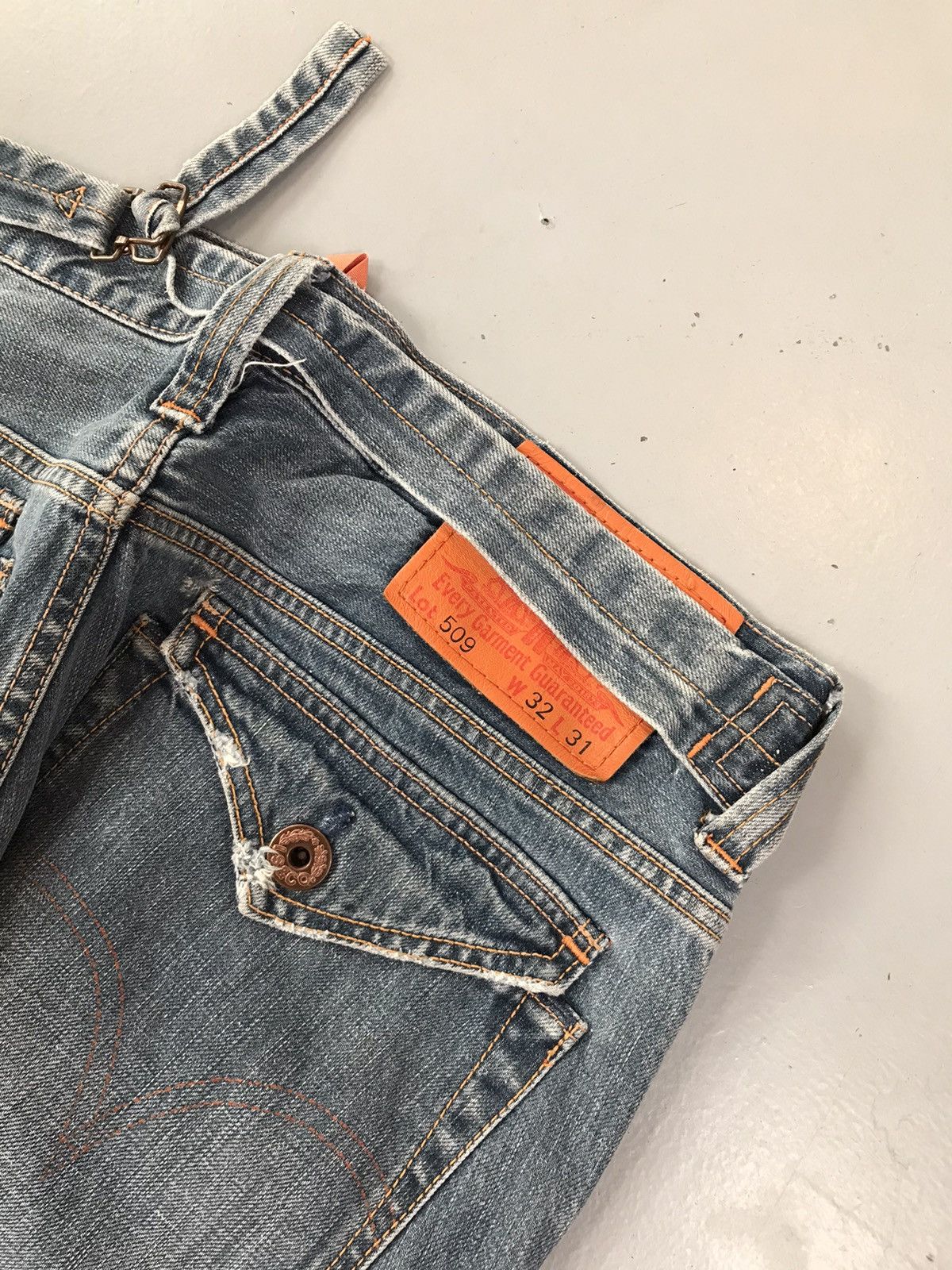 Levi's Vintage Levi’s buckle belt denim Size US 35 - 5 Thumbnail