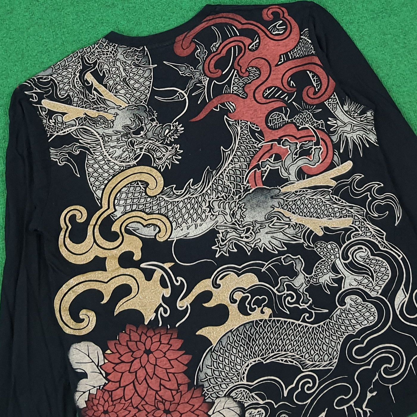 Japanese Brand Vintage Strange Heaven Dragon Tattoo Style Tshirt C276N14 Size US L / EU 52-54 / 3 - 2 Thumbnail