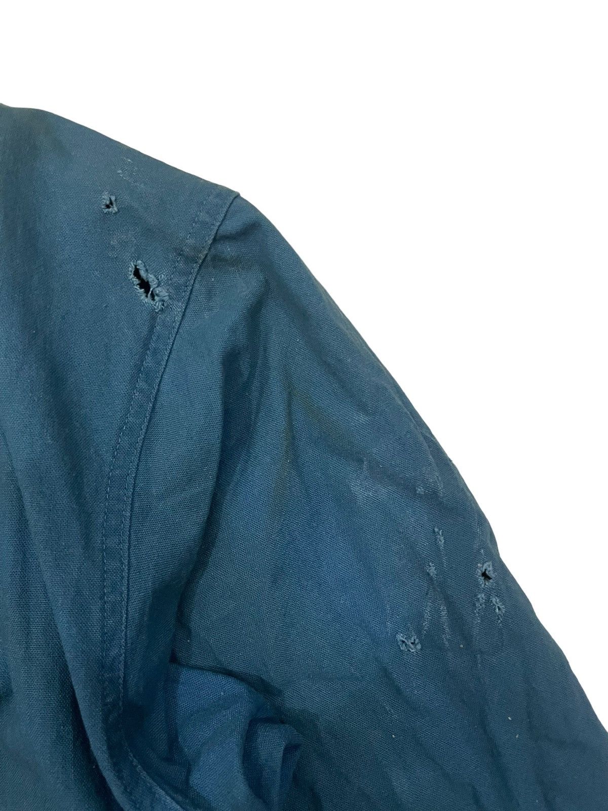 Japanese Brand × Vintage Vintage Work Wear Thrashed Jacket Size US L / EU 52-54 / 3 - 5 Thumbnail