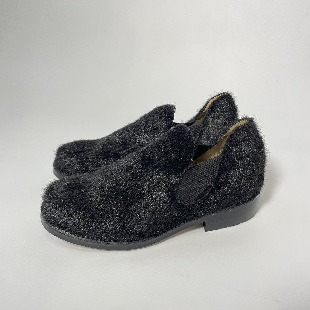 Comme des Garcons Black Faux Fur Ankle Boots Size US 8 / EU 41 - 4 Thumbnail