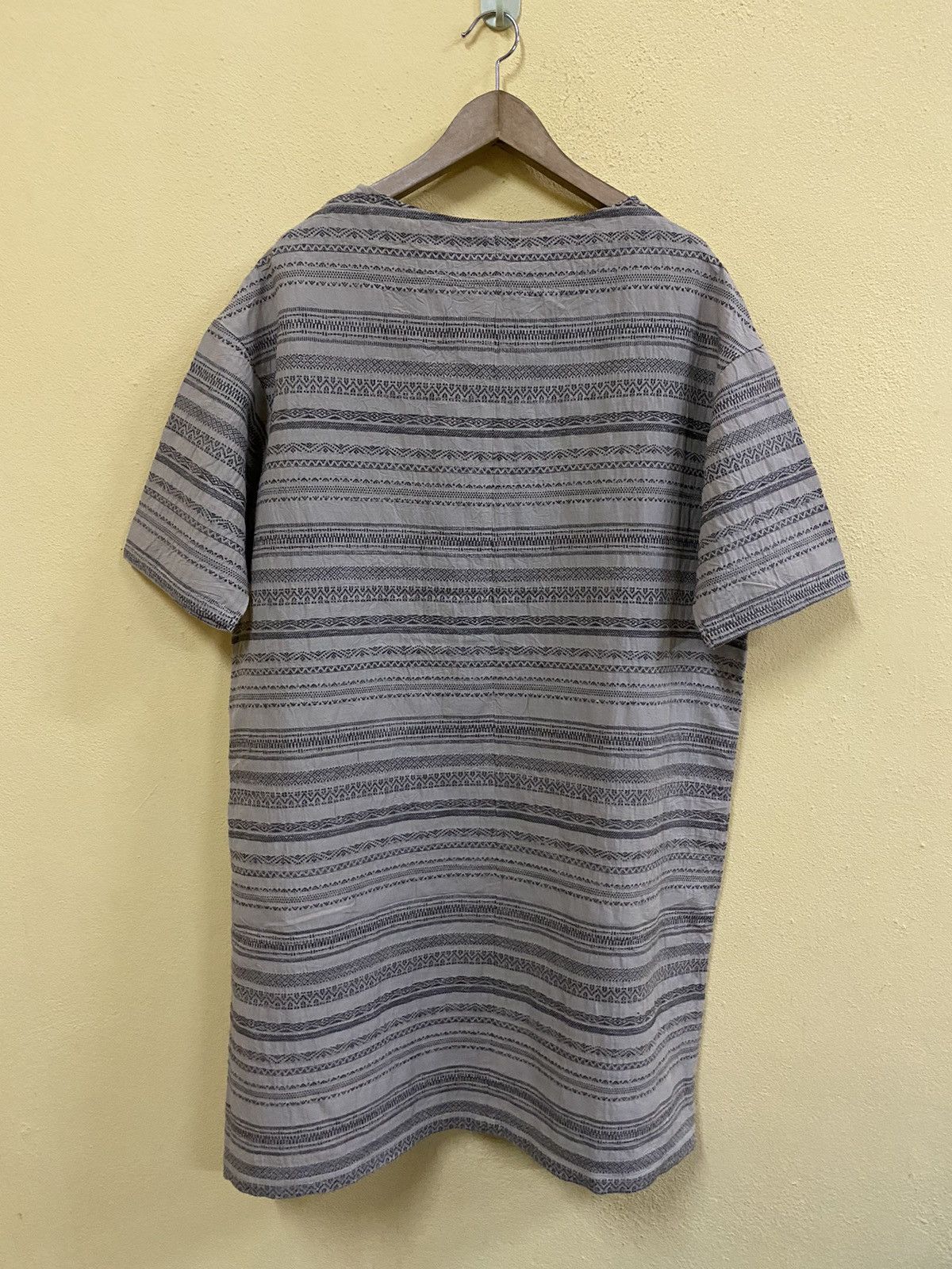 Designer × Issey Miyake × Japanese Brand PLANTATION BY ISSEY MIYAKE STRIPED SPLICED TEE Size M / US 6-8 / IT 42-44 - 4 Thumbnail