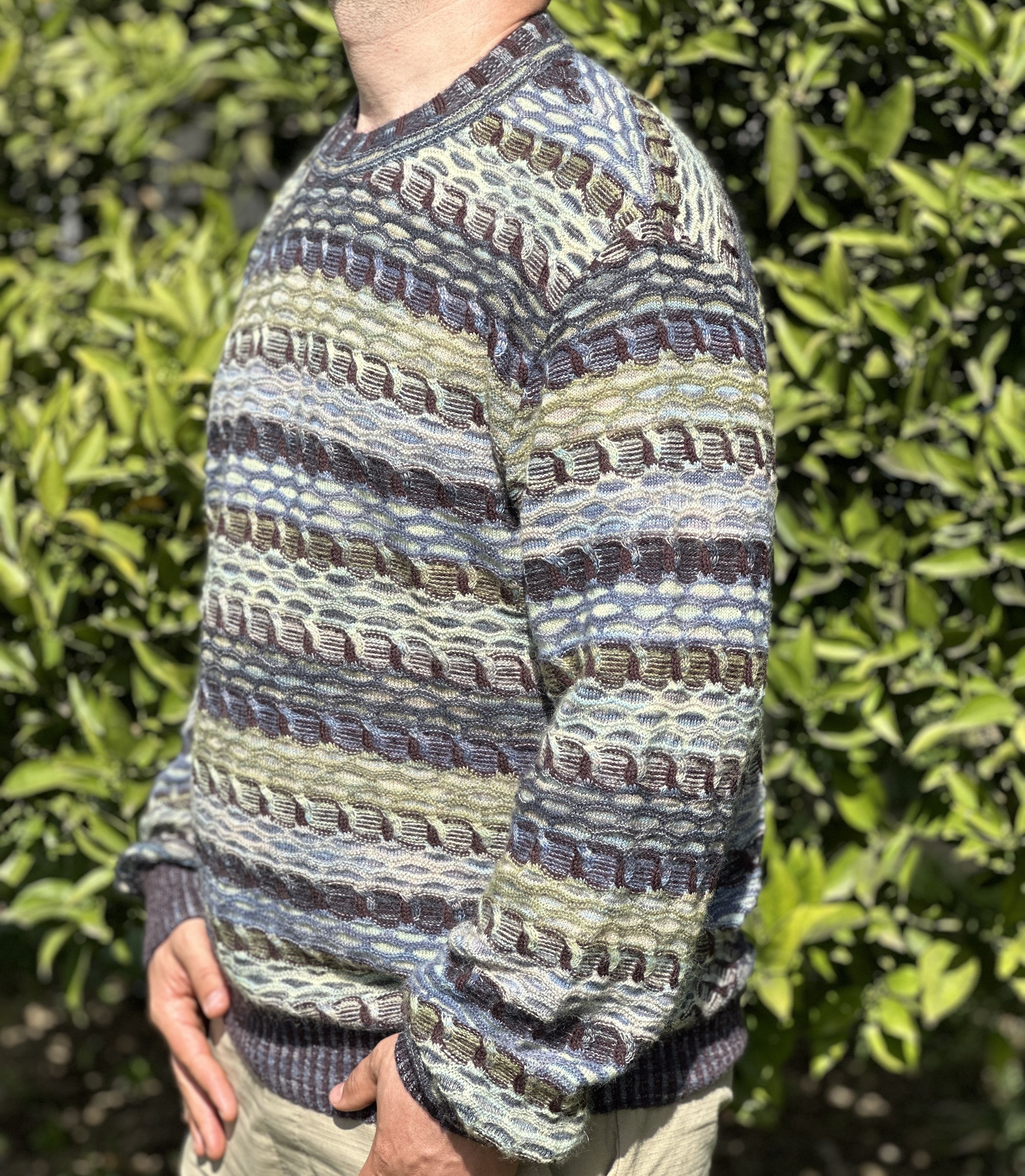 Missoni Missoni Uomo Textured Multi Knit Sweater Mohair Size 54 Size US L / EU 52-54 / 3 - 11 Thumbnail