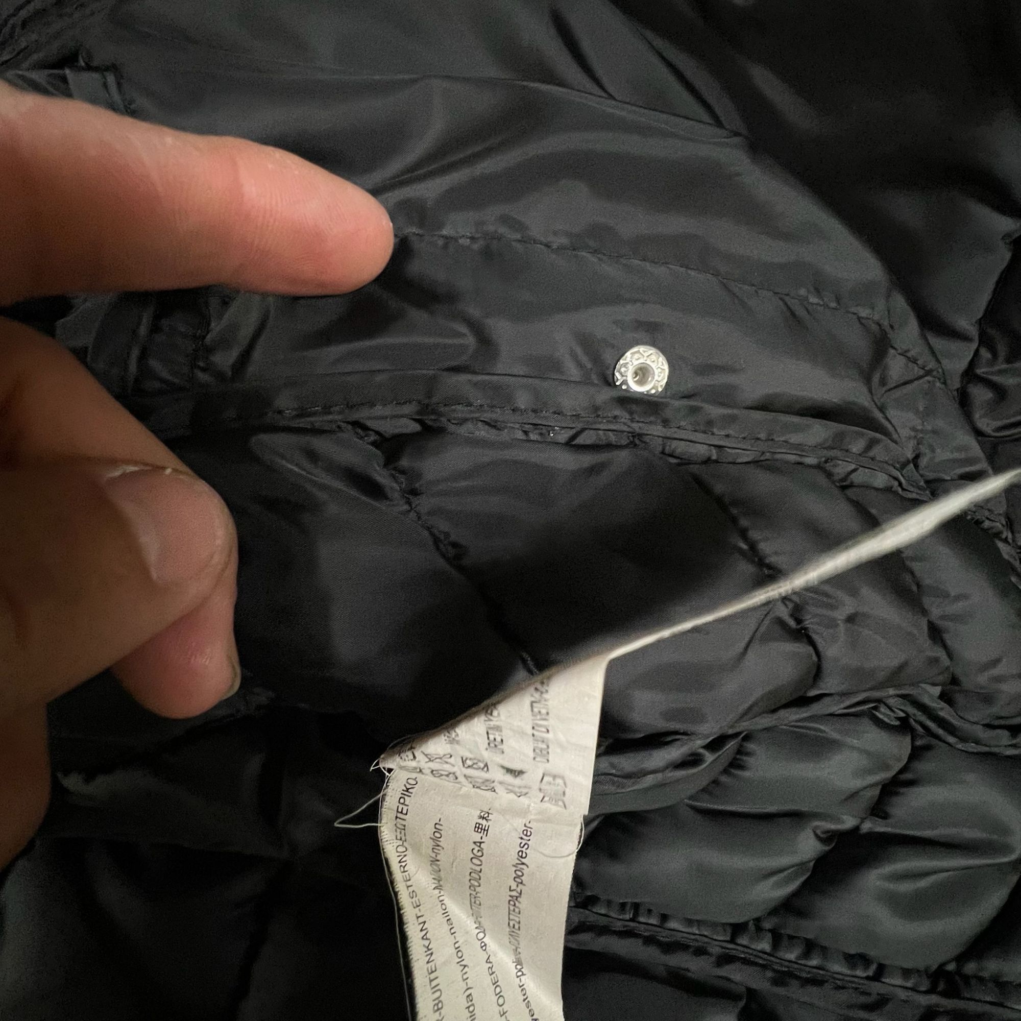 Pull & Bear Pull&Bear Black Quilted Puffer Jacket With Attached Hood - L Size L / US 10 / IT 46 - 5 Thumbnail