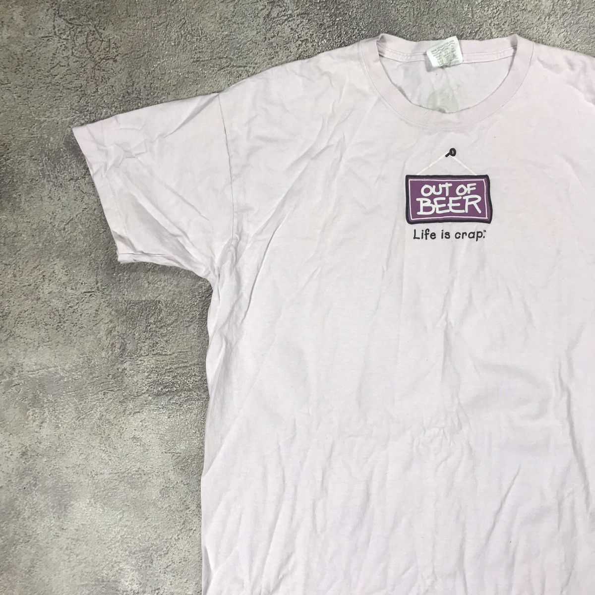 Vintage Vintage Y2K Graphic Tee Out Of Beer Funny Print Skate XXL Size US XXL / EU 58 / 5 - 3 Thumbnail