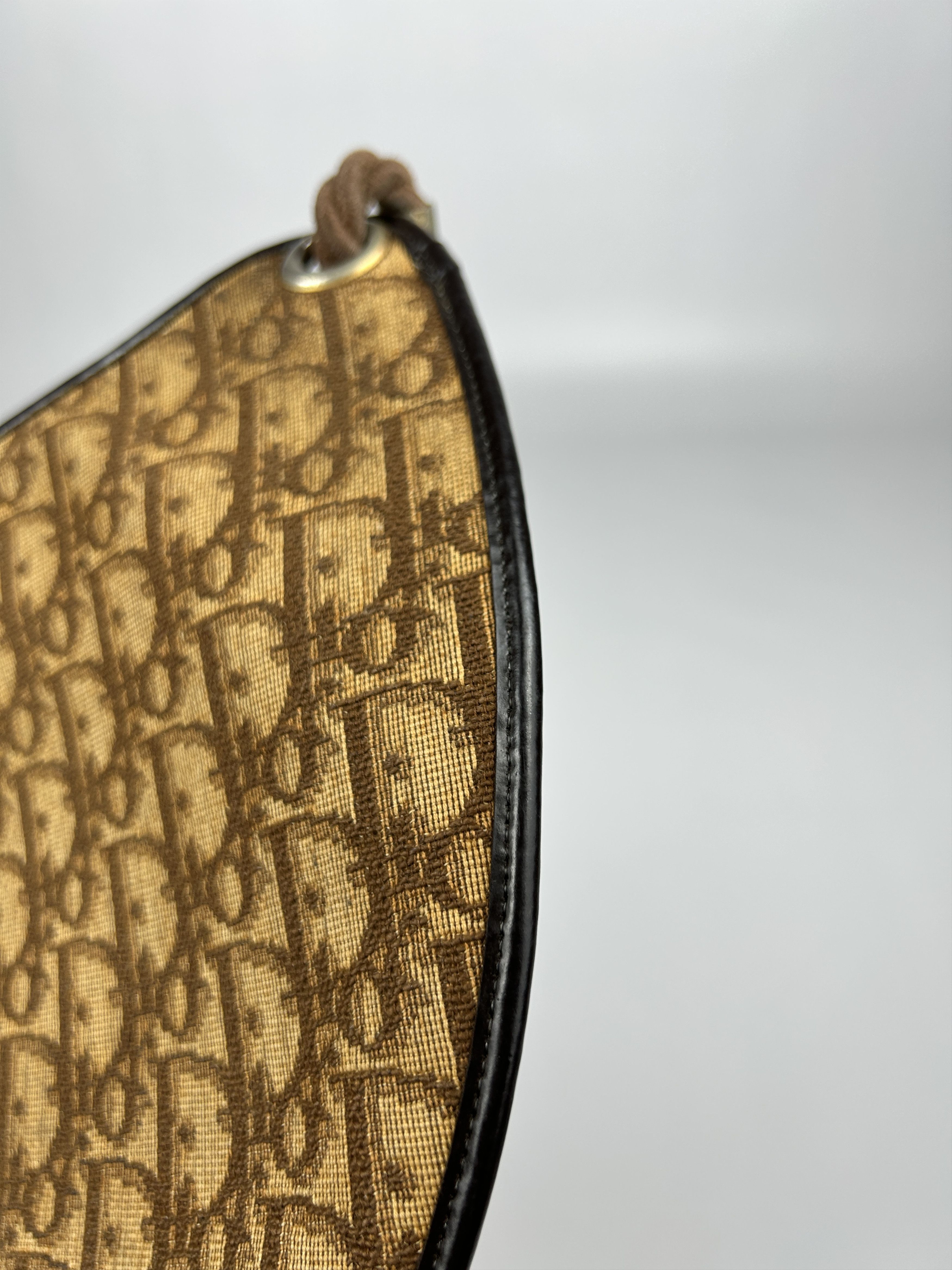 Dior Vintage 80s Dior trotter oblique monogram rope shoulder bag Size ONE SIZE - 17 Thumbnail