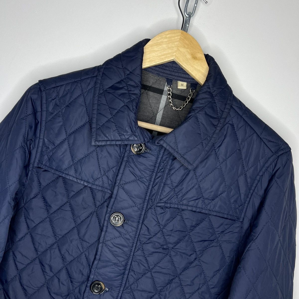 Burberry × Designer BURBERRY LONDON QUILTED JACKET COAT NAVY Size M / US 6-8 / IT 42-44 - 4 Thumbnail