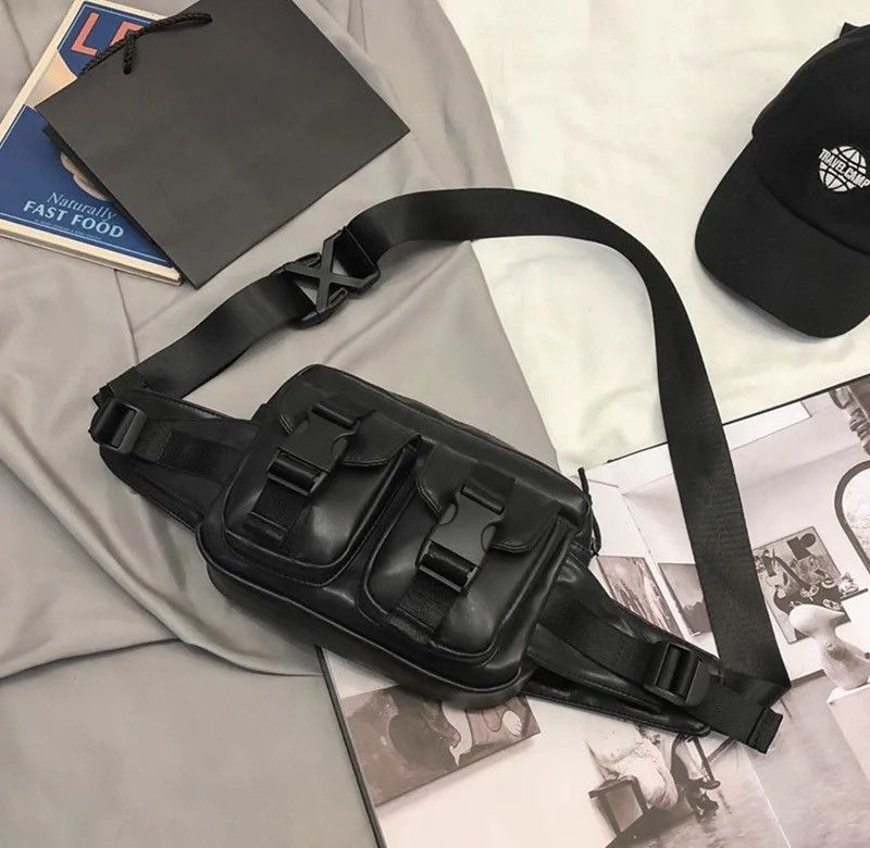Japanese Brand Y2k side shoulder belt fanny pack sling bag military Size ONE SIZE - 5 Thumbnail