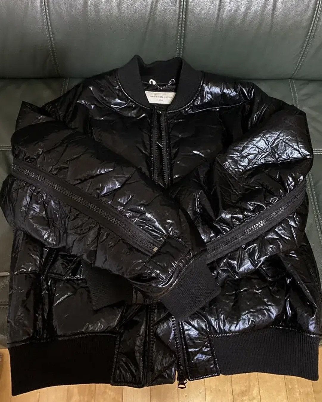 Dries Van Noten Dries Van Noten Vellow Back Zip Bomber Size US L / EU 52-54 / 3 - 1 Thumbnail