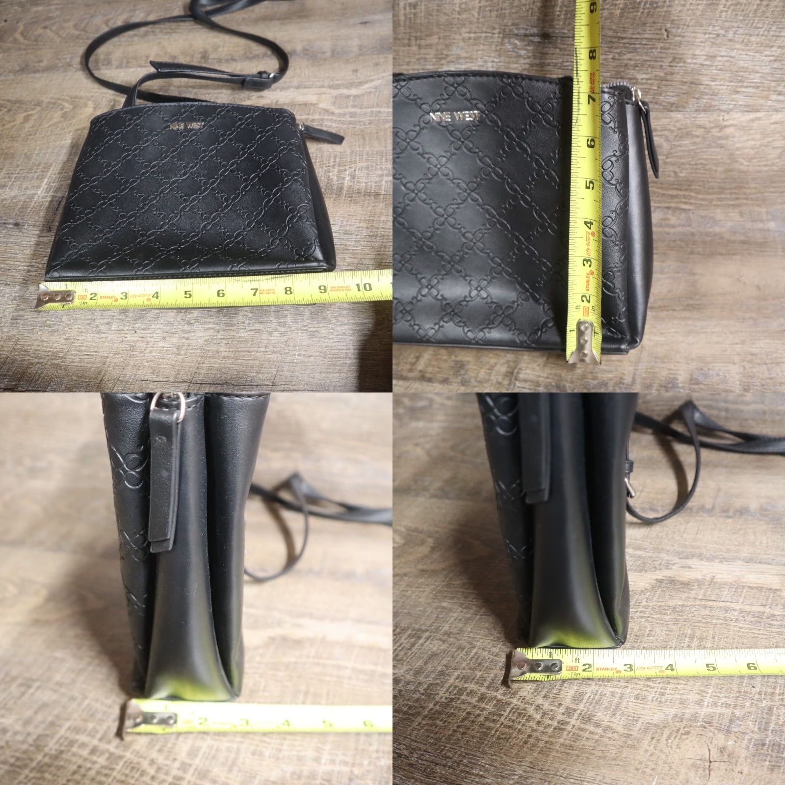 Nine West Nine West Black Purse Crossbody Shoulder Bag Zip Size ONE SIZE - 8 Thumbnail