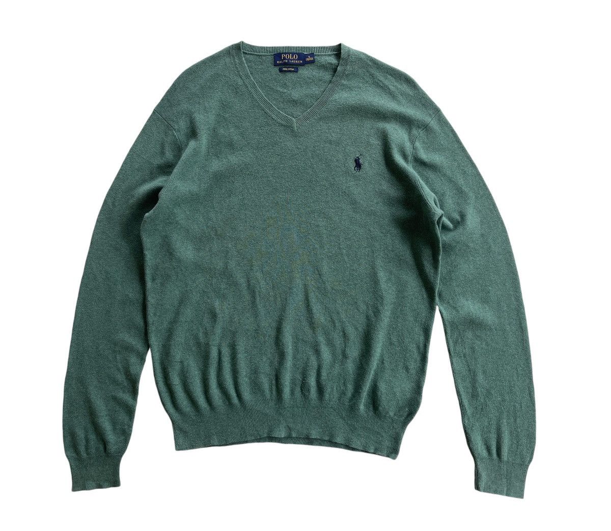 Polo Ralph Lauren Polo Ralph Lauren V-Neck Sweater Knitted Size US S / EU 44-46 / 1 - 2 Thumbnail