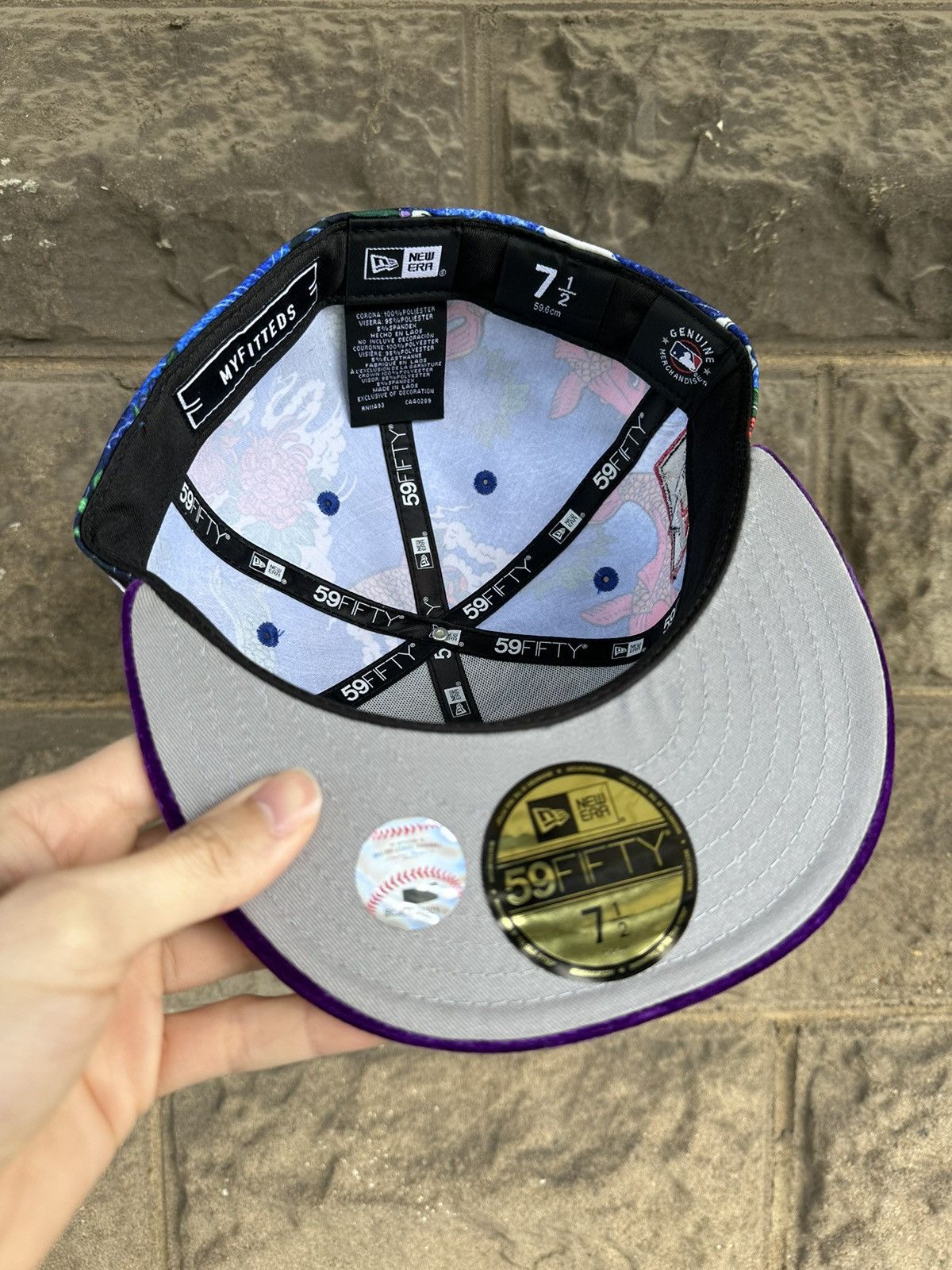 MLB × New Era × Supreme 7 1/2 Colorado Rockies 25th Anniversary Koi Pond Rockwell Size ONE SIZE - 11 Thumbnail