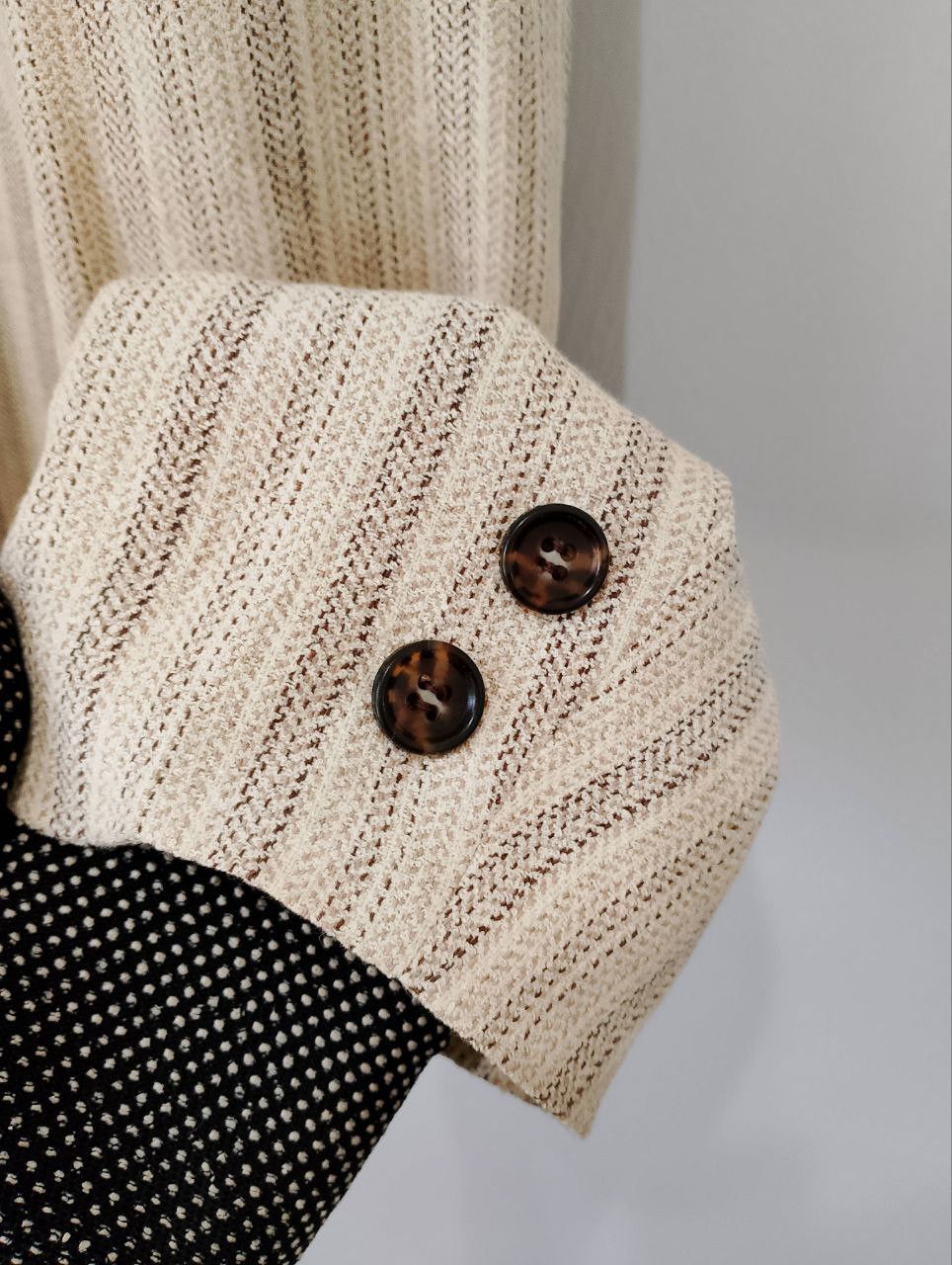 Issey Miyake TETE HOMME by Issey Miyake Striped Knitted Jacket Japan Made Size XXL / US 16-18 / IT 52-54 - 6 Thumbnail