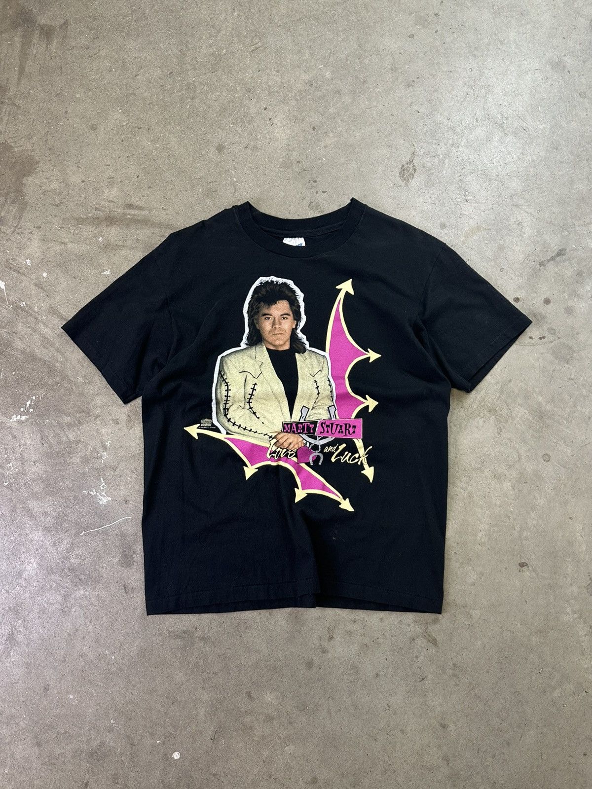 Vintage 90s Vintage Band Tee M/L Marty Stuart Love & Luck Tour Baggy Size US M / EU 48-50 / 2 - 1 Thumbnail