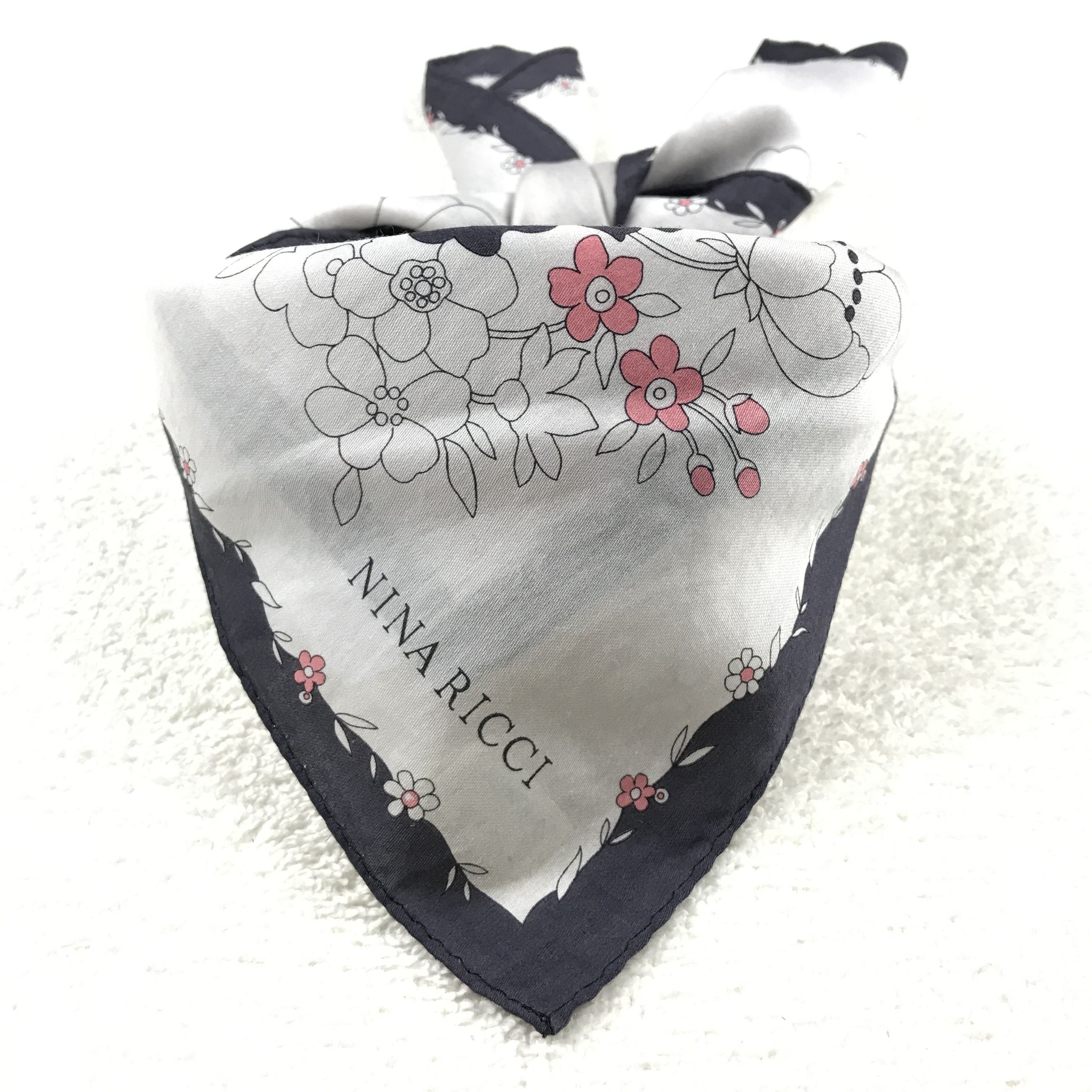 Designer × Japanese Brand × Vintage Vintage Nina Ricci Bandana Neckerchief Handkerchief Size ONE SIZE - 4 Thumbnail