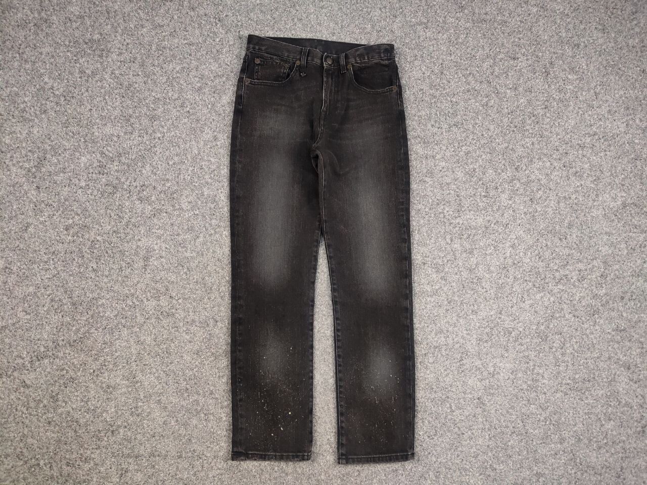 R13 R13 Stove Pipe Japanese Denim Design Paint straight Jeans Size 26" / US 2 / IT 38 - 2 Thumbnail