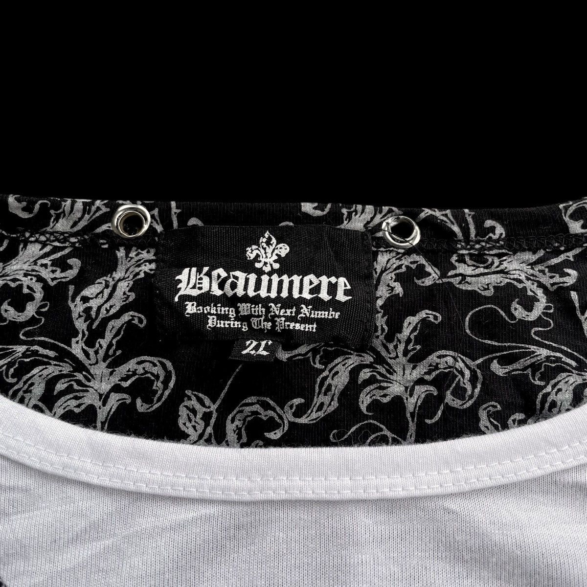 14th Addiction 🇯🇵 2000s 3 DOUBLE LAYER BEAUMERE GOTHIC PUNK POEM LONGSLEEVE Size US M / EU 48-50 / 2 - 12 Thumbnail