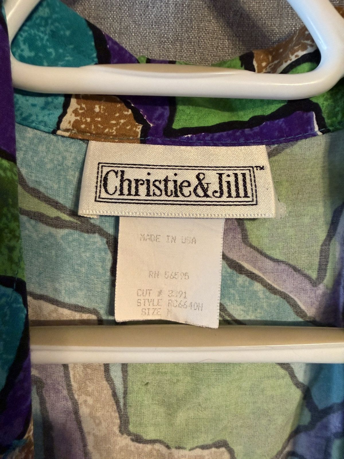 Other Vintage Christie & Jill size medium green button up shirt Size M / US 6-8 / IT 42-44 - 2 Thumbnail