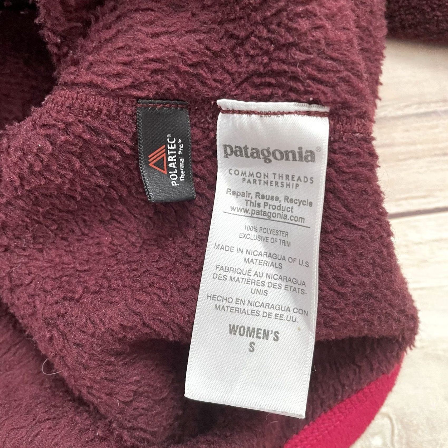 Patagonia Patagonia Re-Tool Vintage Maroon Fleece Jacket Women’s Small Size XS? Size S / US 4 / IT 40 - 6 Thumbnail