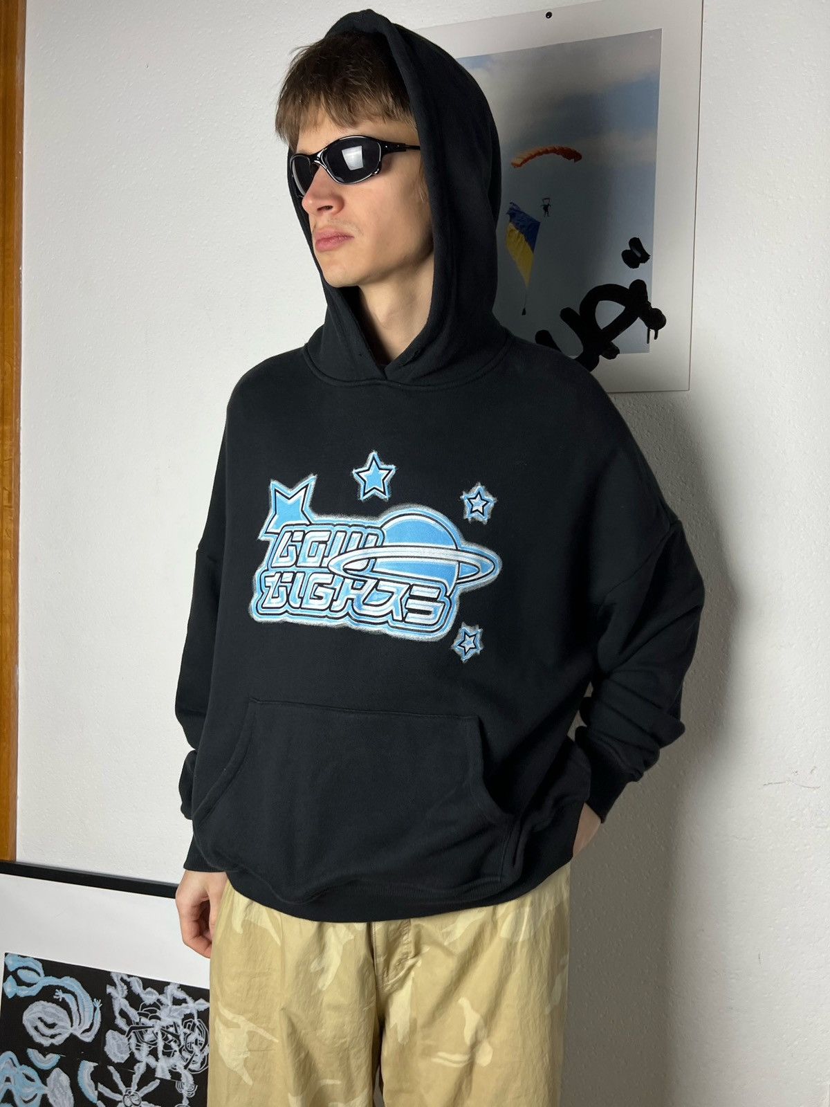 Other Low Lights hoodie heavyweight cotton body fit space star Size US M / EU 48-50 / 2 - 10 Thumbnail