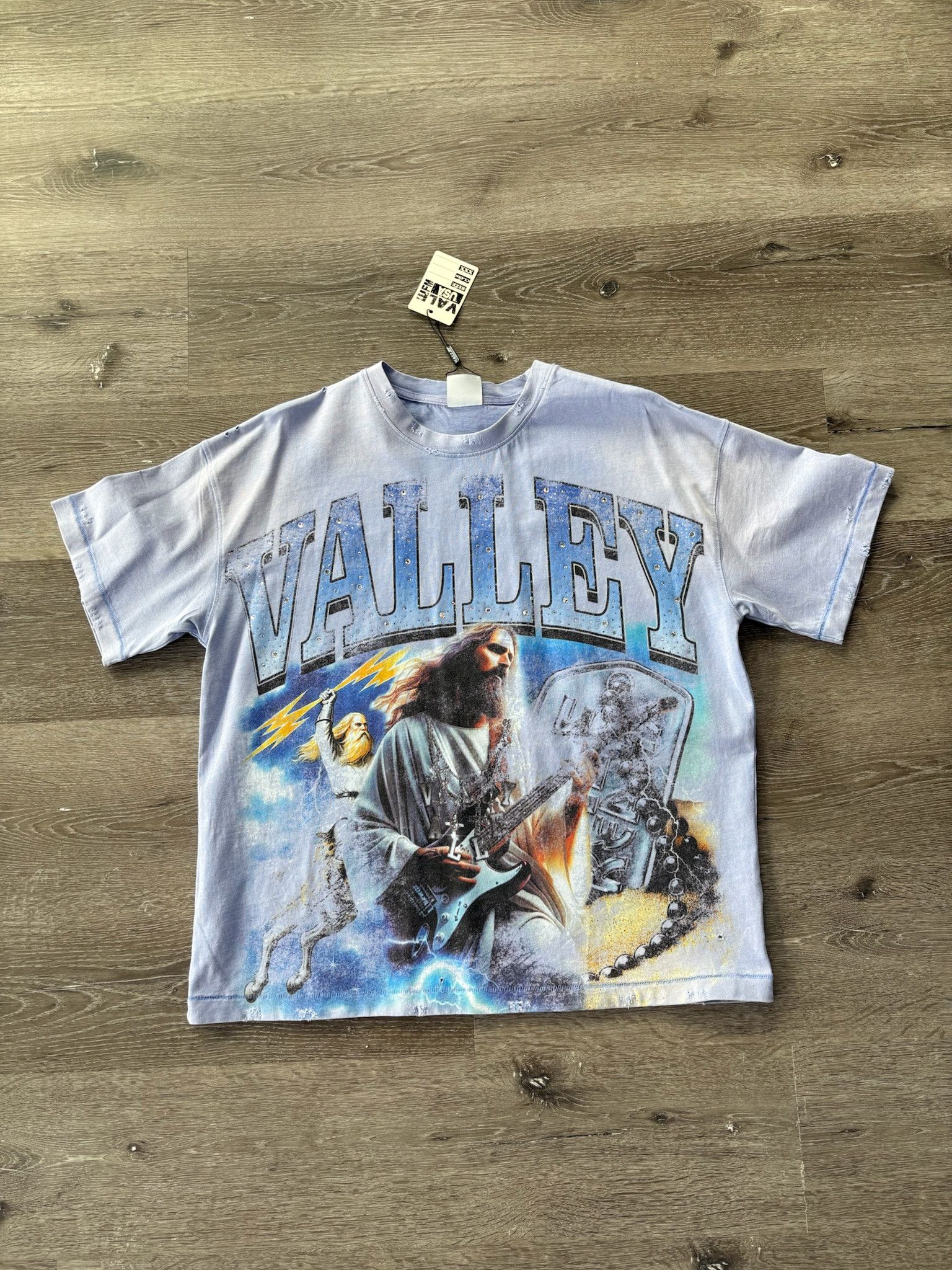 Vale Vale Forever "Holy Metal Bling" Tee (Blue) Size US L / EU 52-54 / 3 - 1 Thumbnail
