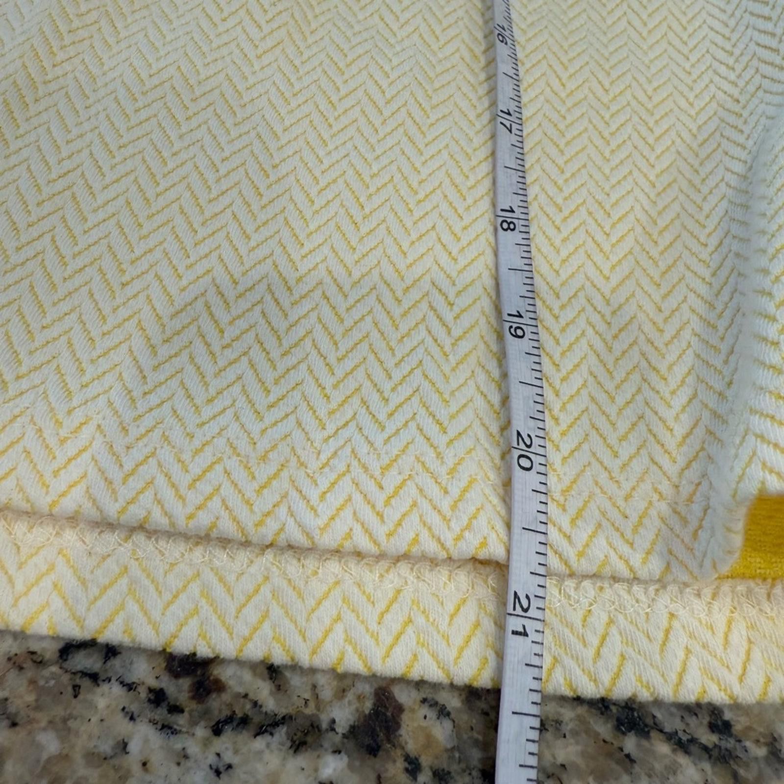 Other Yellow knit herringbone mini skirt red zippers SZ XS. Size 26" / US 2 / IT 38 - 4 Thumbnail