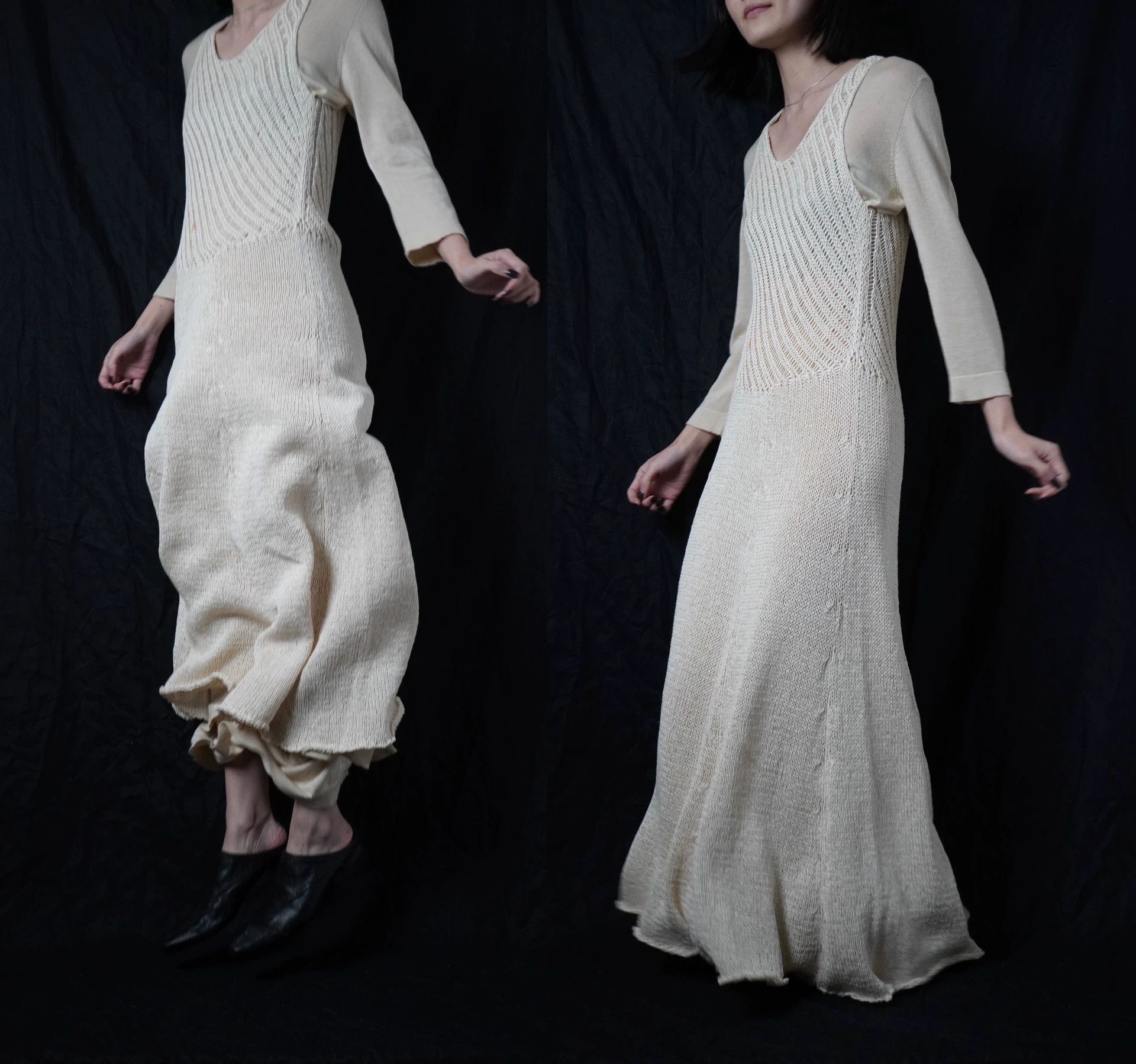 Yohji Yamamoto Yohji Yamamoto Y'S 1991ss Cotton Knit Vest Dress M Size M / US 6-8 / IT 42-44 - 5 Thumbnail