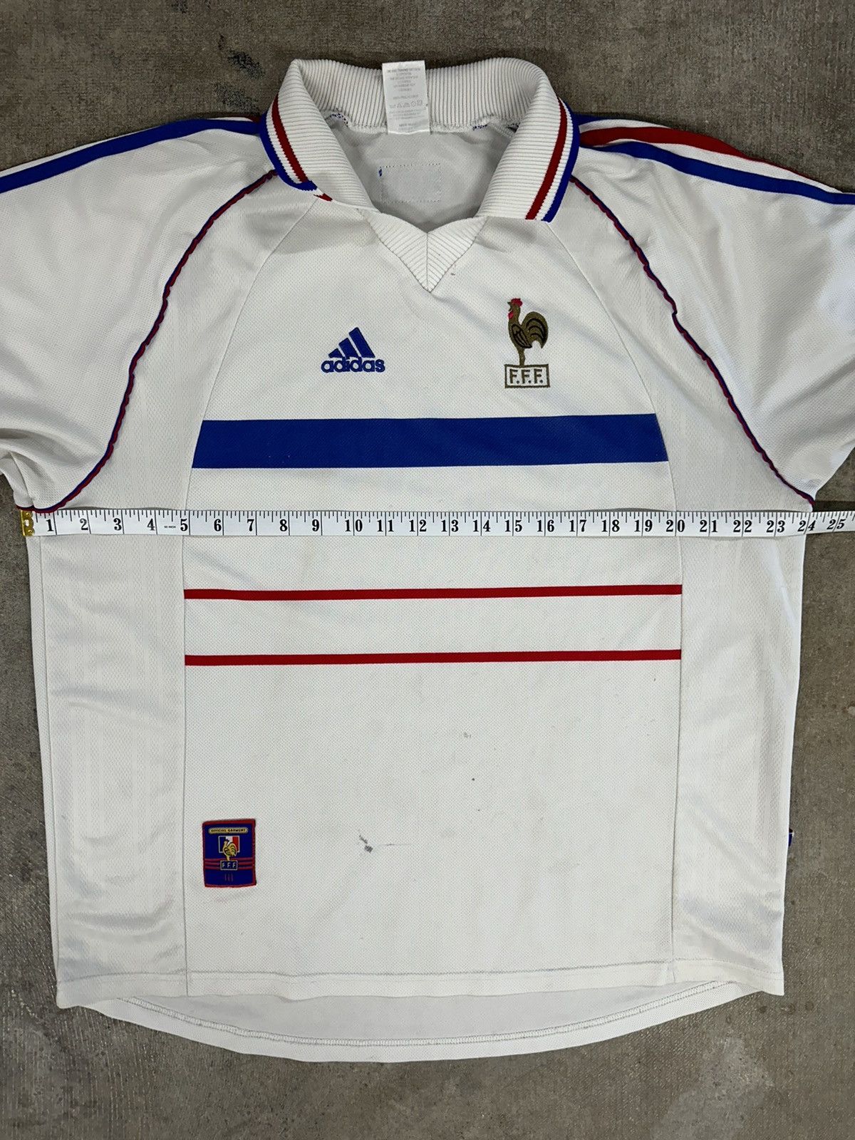 Adidas × Vintage Vintage 1998 Adidas 98-00 France World Cup Soccer Jersey Size US XL / EU 56 / 4 - 12 Thumbnail