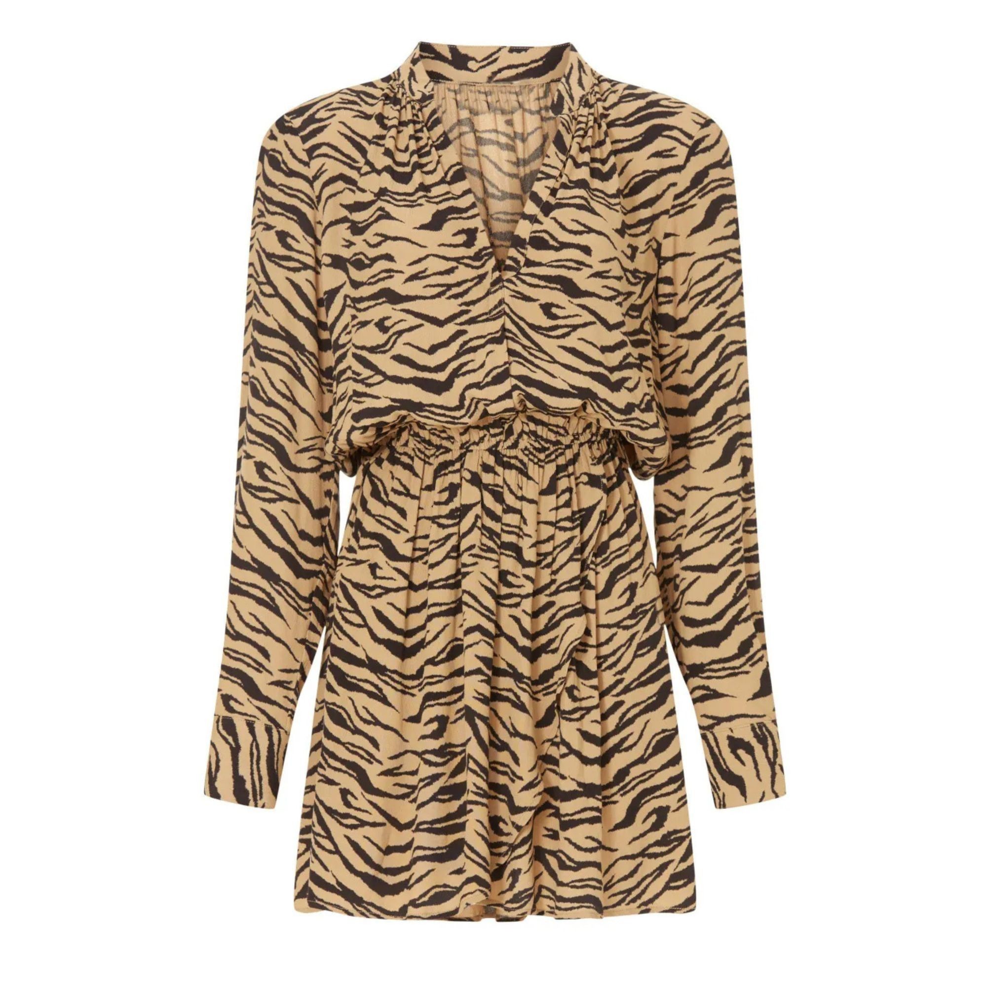 Zadig & Voltaire Zadig & Voltaire Rinka Tiger Print Long Sleeve Mini Dress  XS | Grailed