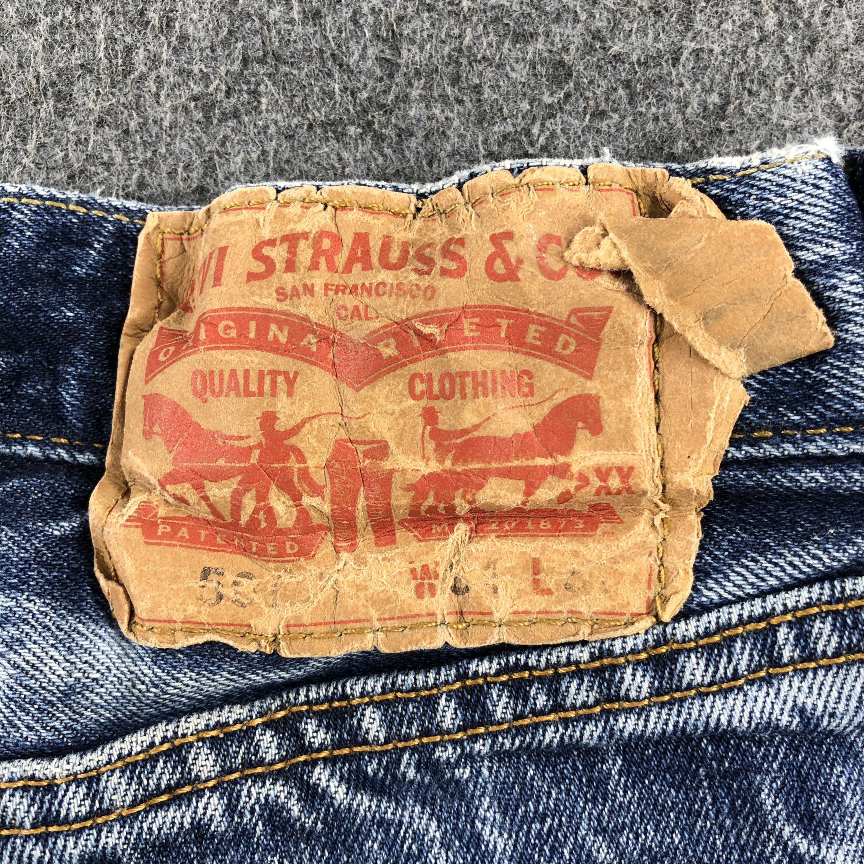 Levi's Vintage Blue Wash Levis 501 Jeans-J2399 Size US 34 / EU 50 - 5 Thumbnail
