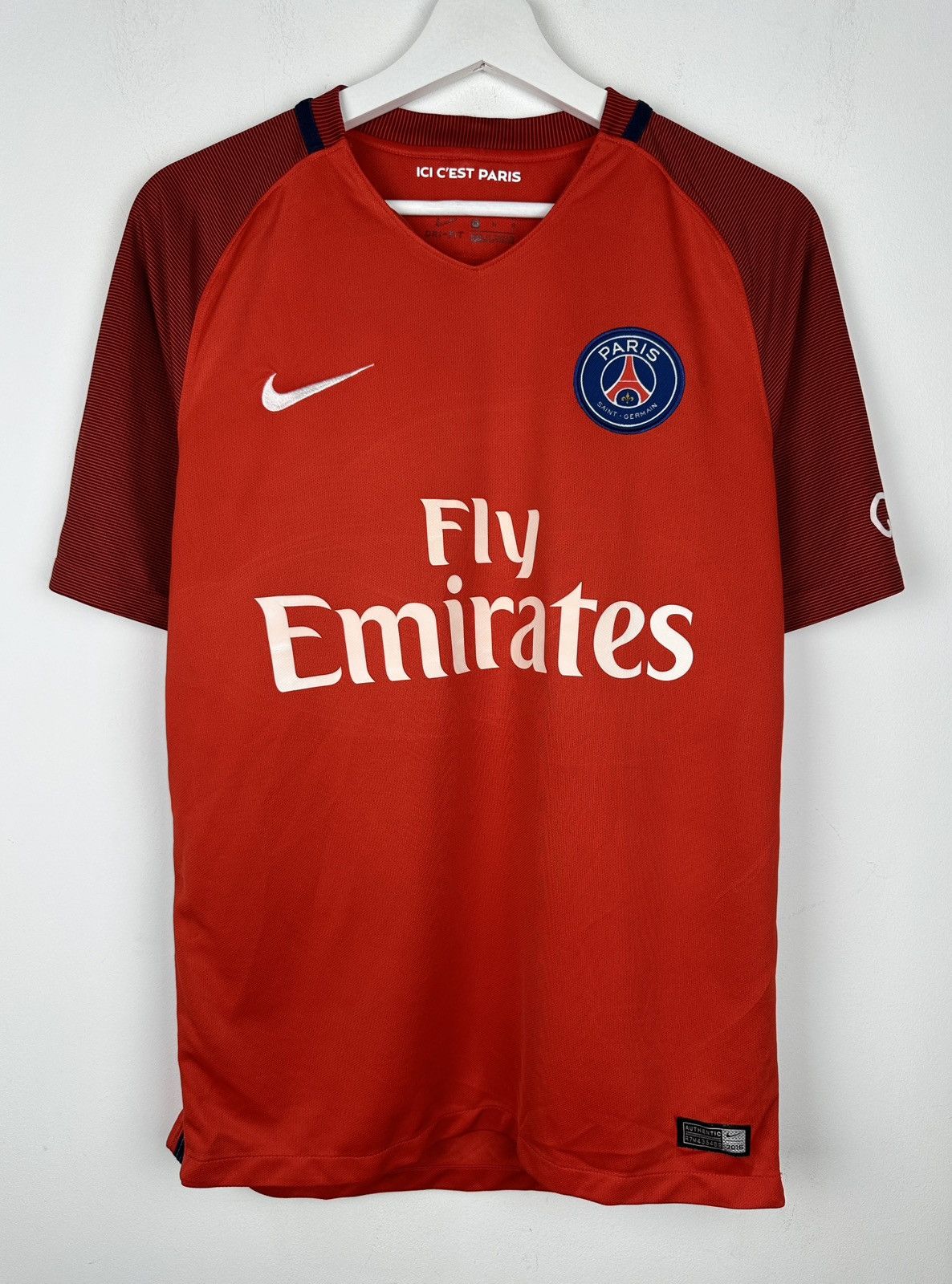 Nike Paris Saint Germain PSG 2016 Away Soccer Jersey Shirt Size US M / EU 48-50 / 2 - 2 Thumbnail
