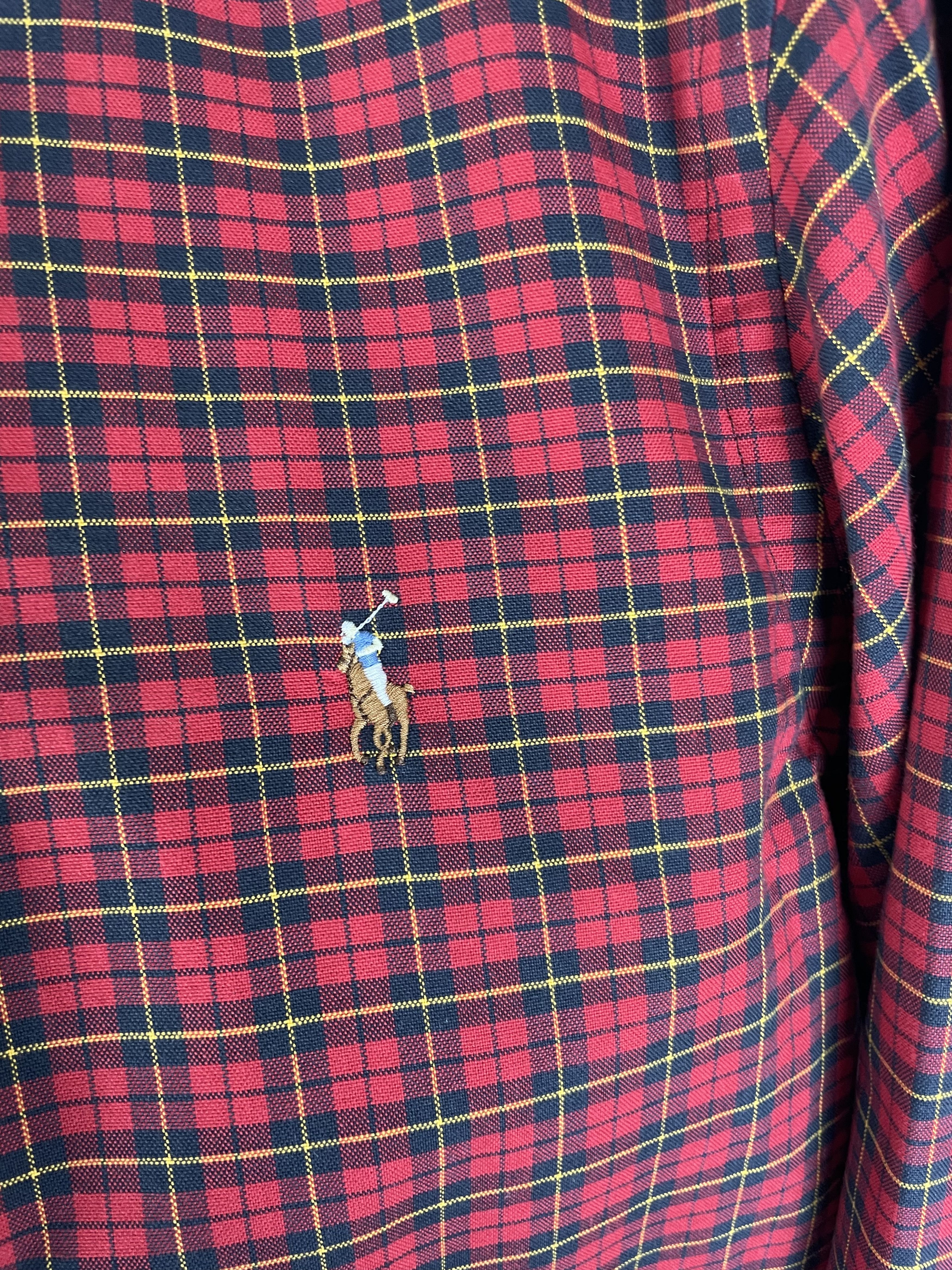 Flannel Flannel Polo Ralph Lauren Vintage Mens Plaid Shirt Size US M / EU 48-50 / 2 - 8 Thumbnail