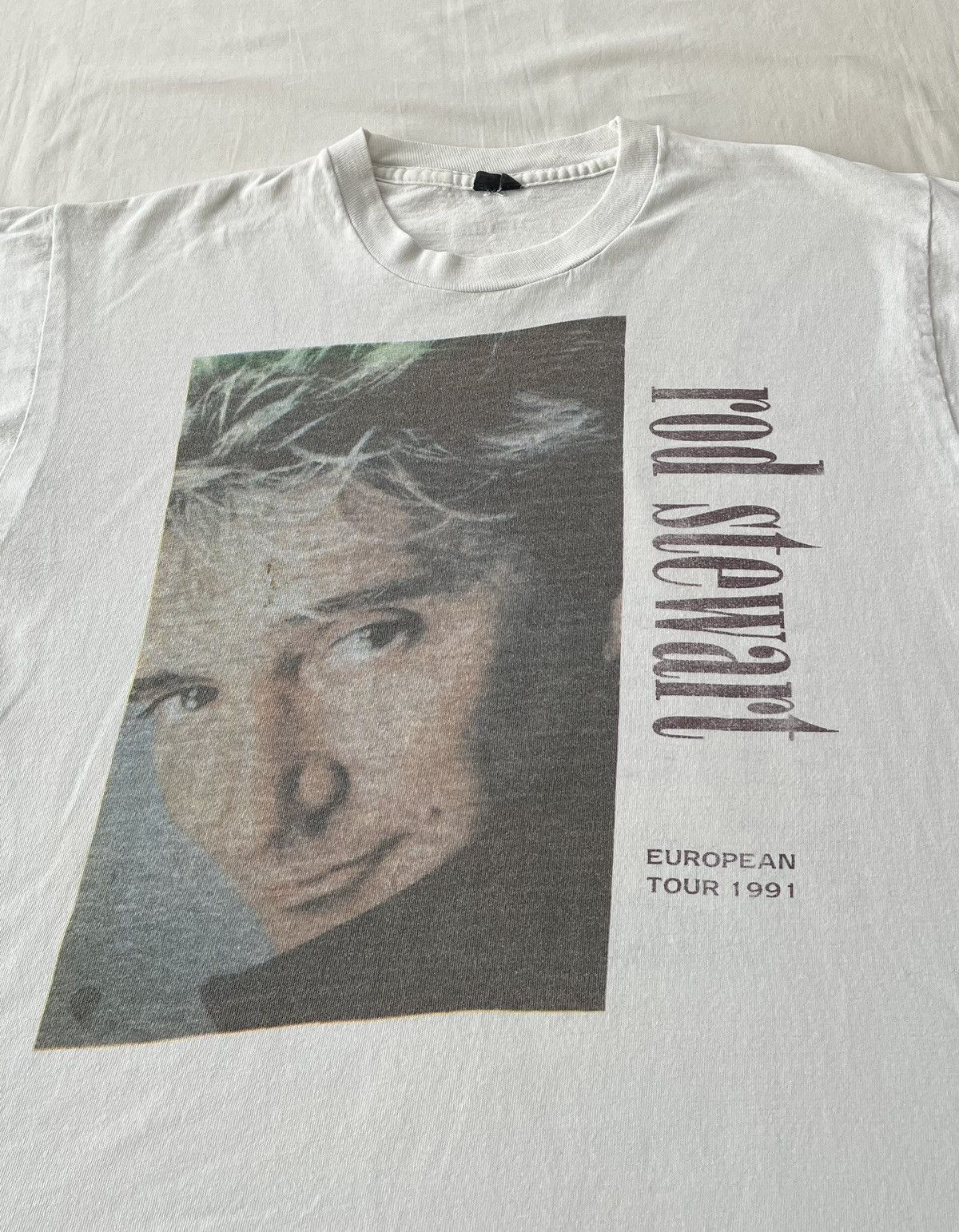 Band Tees Vintage 1991 Rod Stewart Rhythm of My Heart Tour T-shirt Size US XL / EU 56 / 4 - 3 Thumbnail