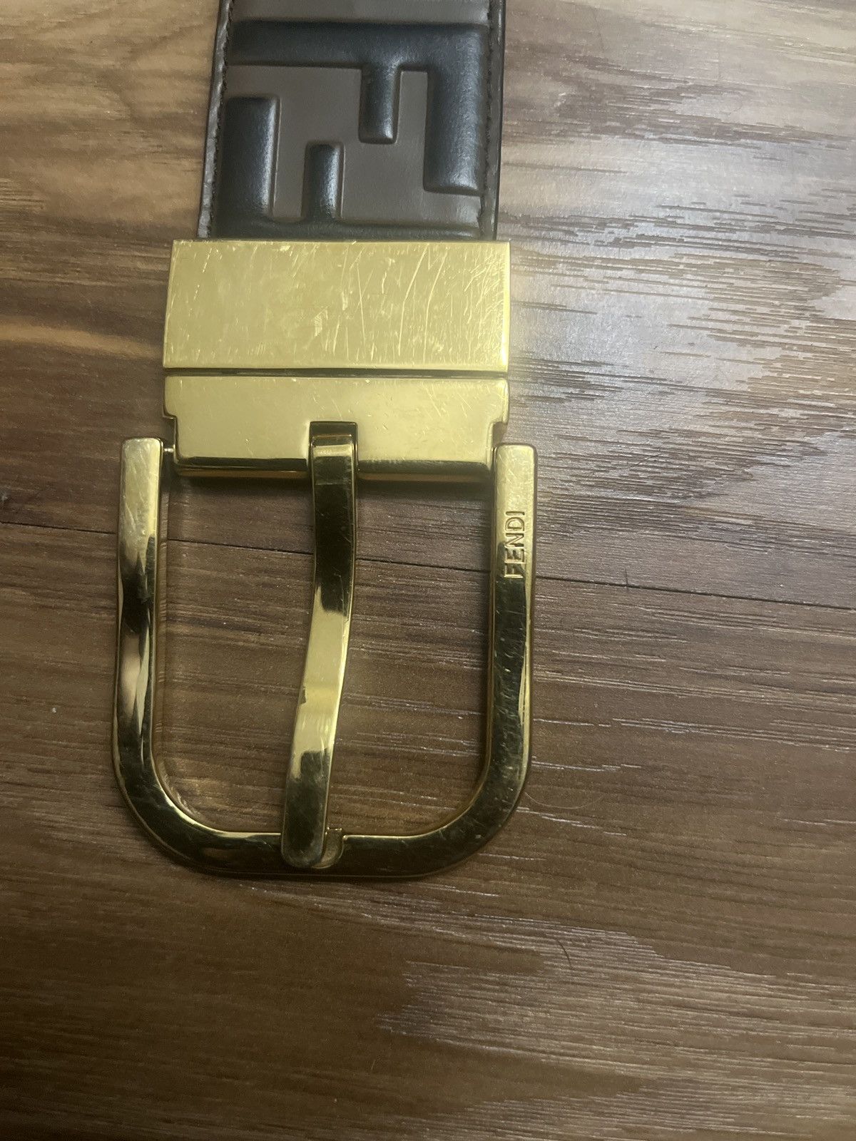 Fendi FENDI BROWN MONOGRAM BELT SZ 36-38 Size 36 - 1 Thumbnail