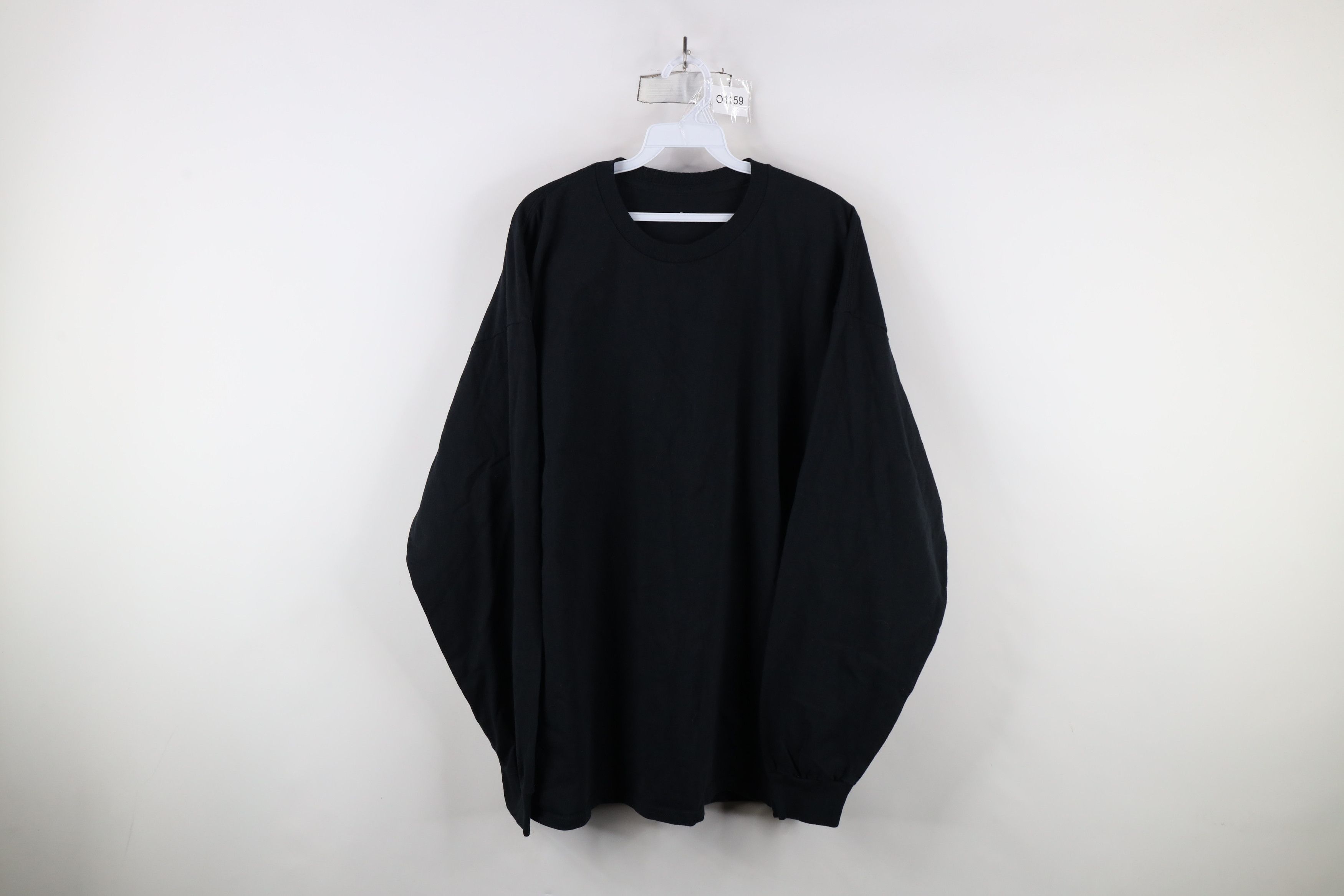 Vintage Vintage 90s Streetwear Long Sleeve T-Shirt Black Cotton Size US XXL / EU 58 / 5 - 1 Thumbnail