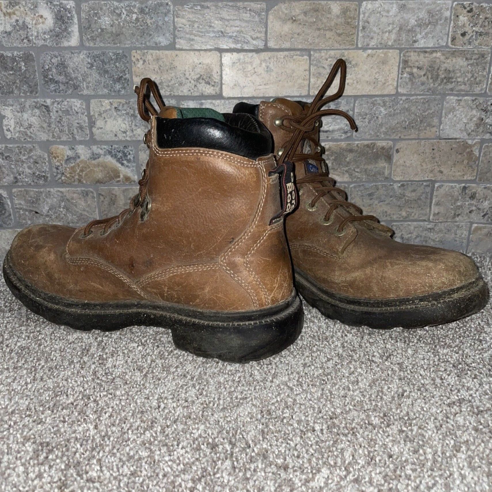 Vintage Georgia Leather Boots Mens Brown Size 9 Size US 9 / EU 42 - 4 Thumbnail