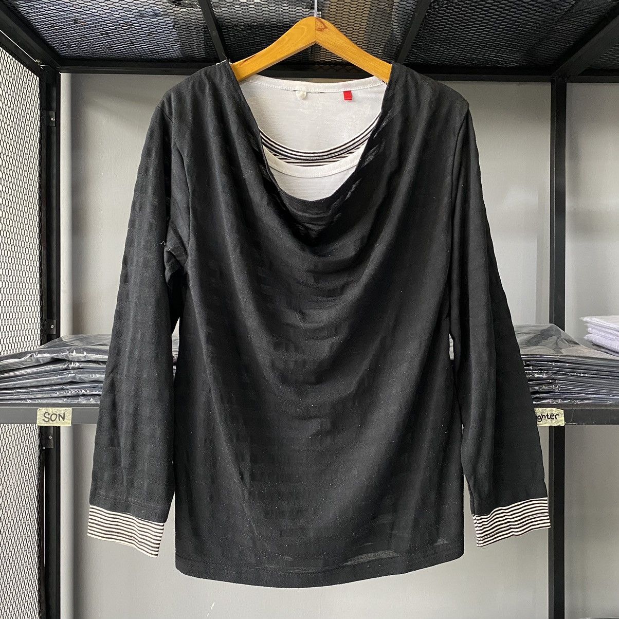 Japanese Triple Layers Collar Gothic Style Long Sleeve Tees