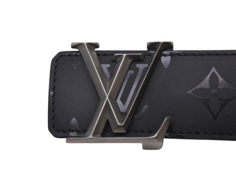 Louis Vuitton Louis Vuitton LV Monogram Eclipse Reversible Belt Gray Brown Size 34 - 2 Thumbnail