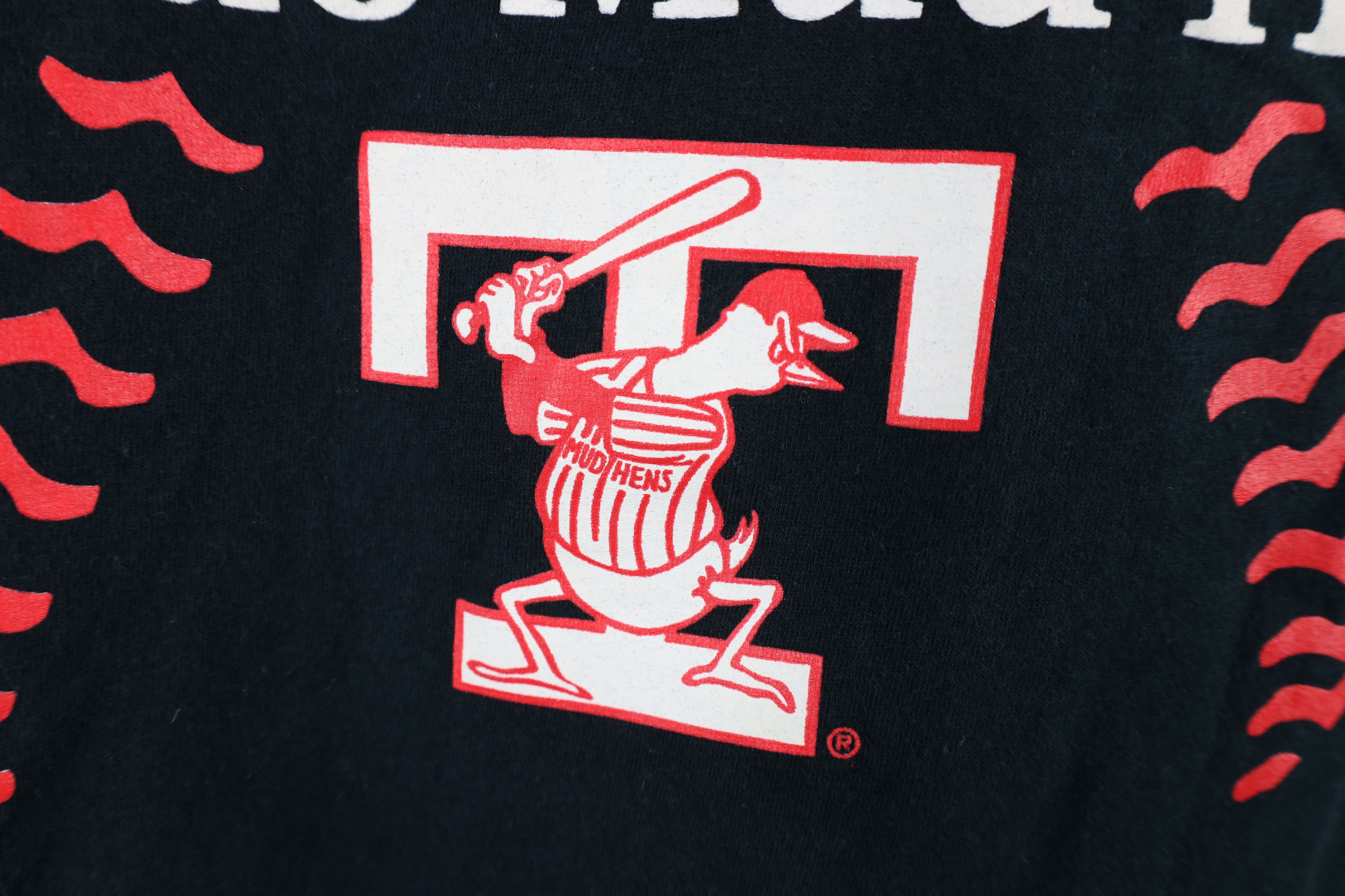 Nike × Vintage Nike League Baseball Toledo Mud Hens Short Sleeve T-Shirt Size US XXL / EU 58 / 5 - 6 Thumbnail