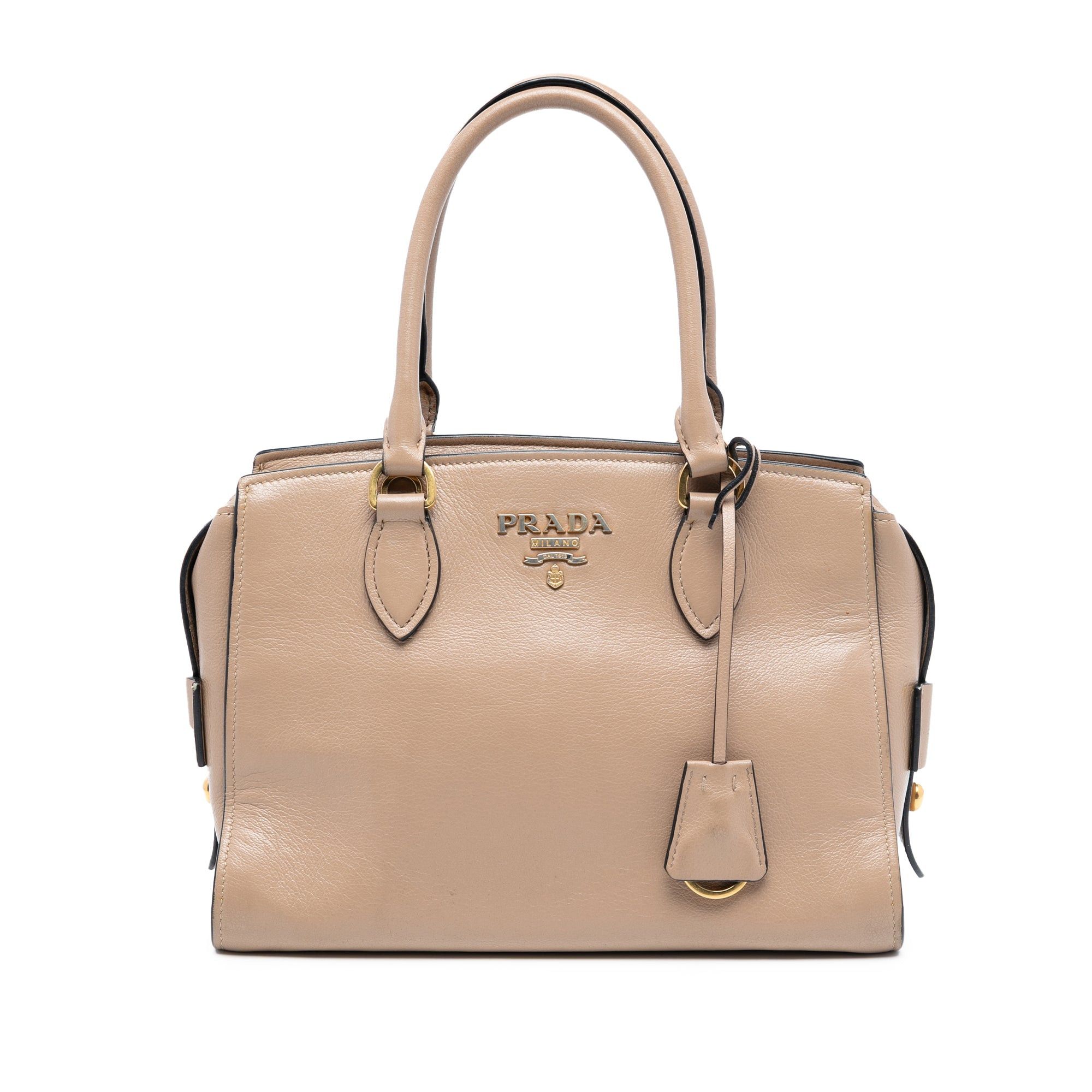 Prada Small City Calf Trimmed Saffiano Top Handle Bag Size ONE SIZE - 1 Thumbnail
