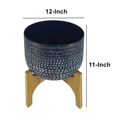 Designer × Homemade Alex 12 Inch Artisanal Industrial Round Hammered Metal Plant Size US L / EU 52-54 / 3 - 5 Thumbnail