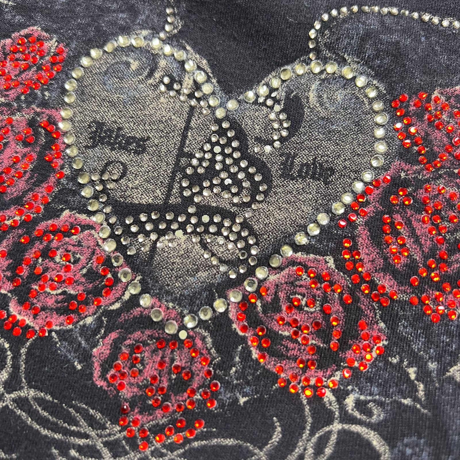 Vintage Vintage Jake's Rhinestone Love Long Sleeve Women Sz L Y2K Size US L / EU 52-54 / 3 - 8 Thumbnail