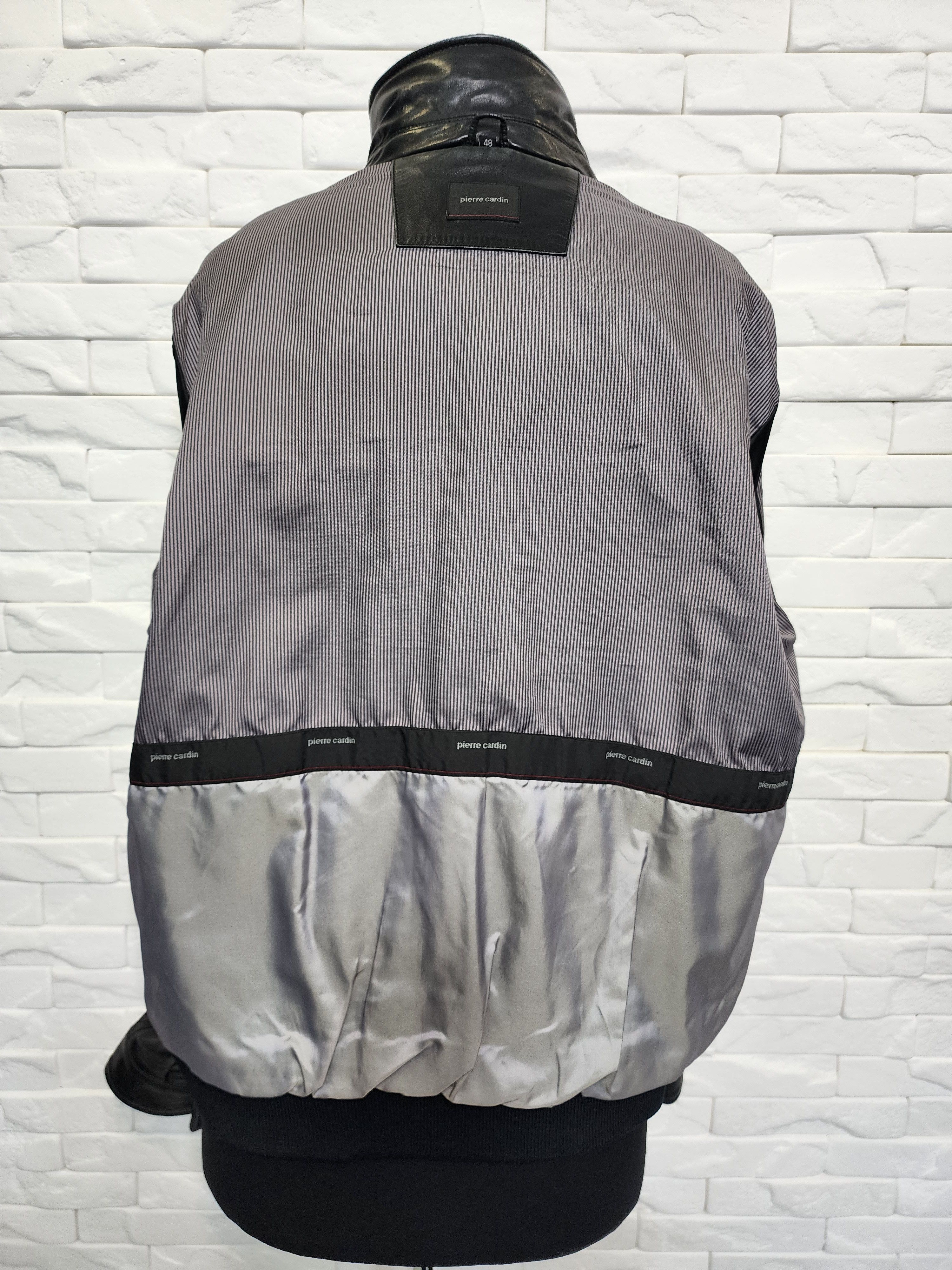 Pierre Cardin Exquisite Black Genuine Leather Jacket: Size US L / EU 52-54 / 3 - 10 Thumbnail