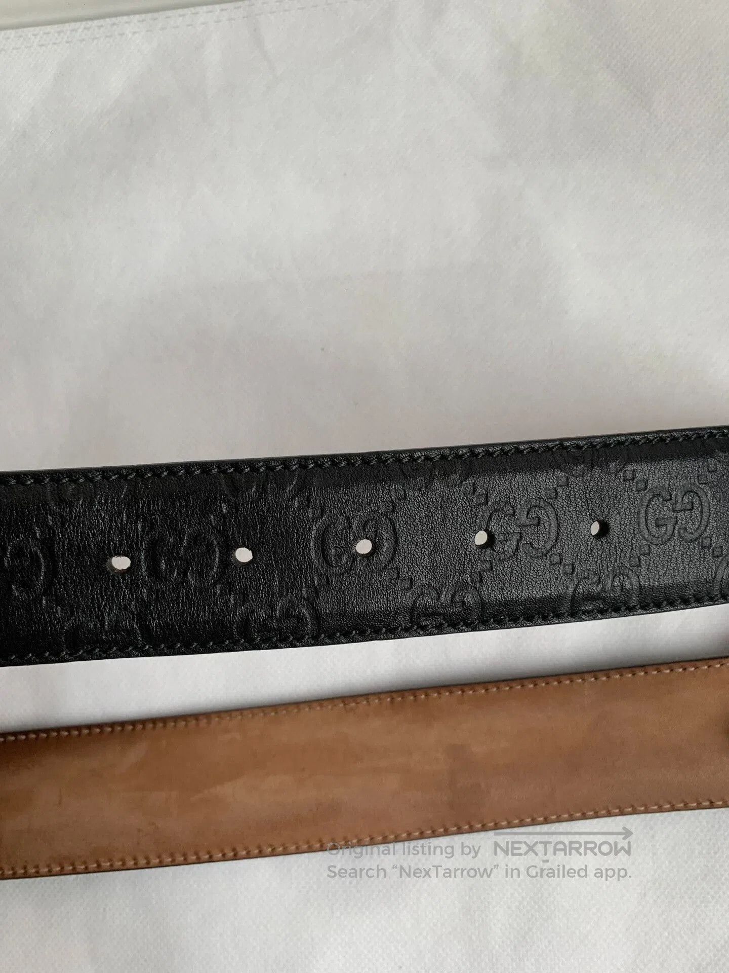 Gucci Gucci Men's Double G Silver Buckle Belt. Size ONE SIZE - 6 Thumbnail