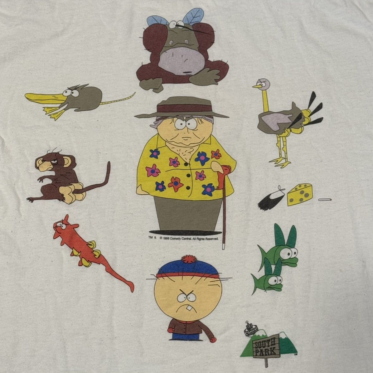 Vintage 1998 South Park Dr. A. Mephesto Season 1 Episode 5 T-Shirt Size US L / EU 52-54 / 3 - 3 Thumbnail